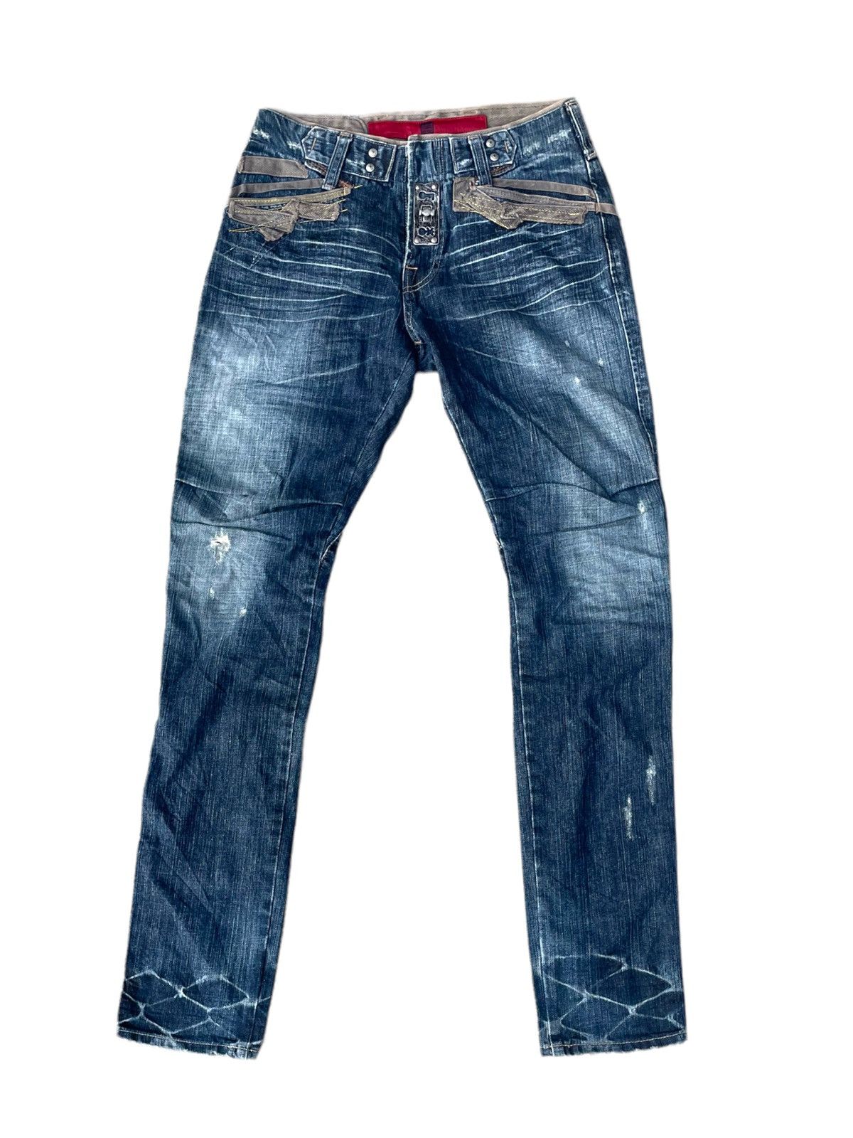 Marithe + Francois Girbaud Marithe Francois Girbaud Steel Lock Distressed Jeans Denim Size US 30 / EU 46 - 2 Thumbnail