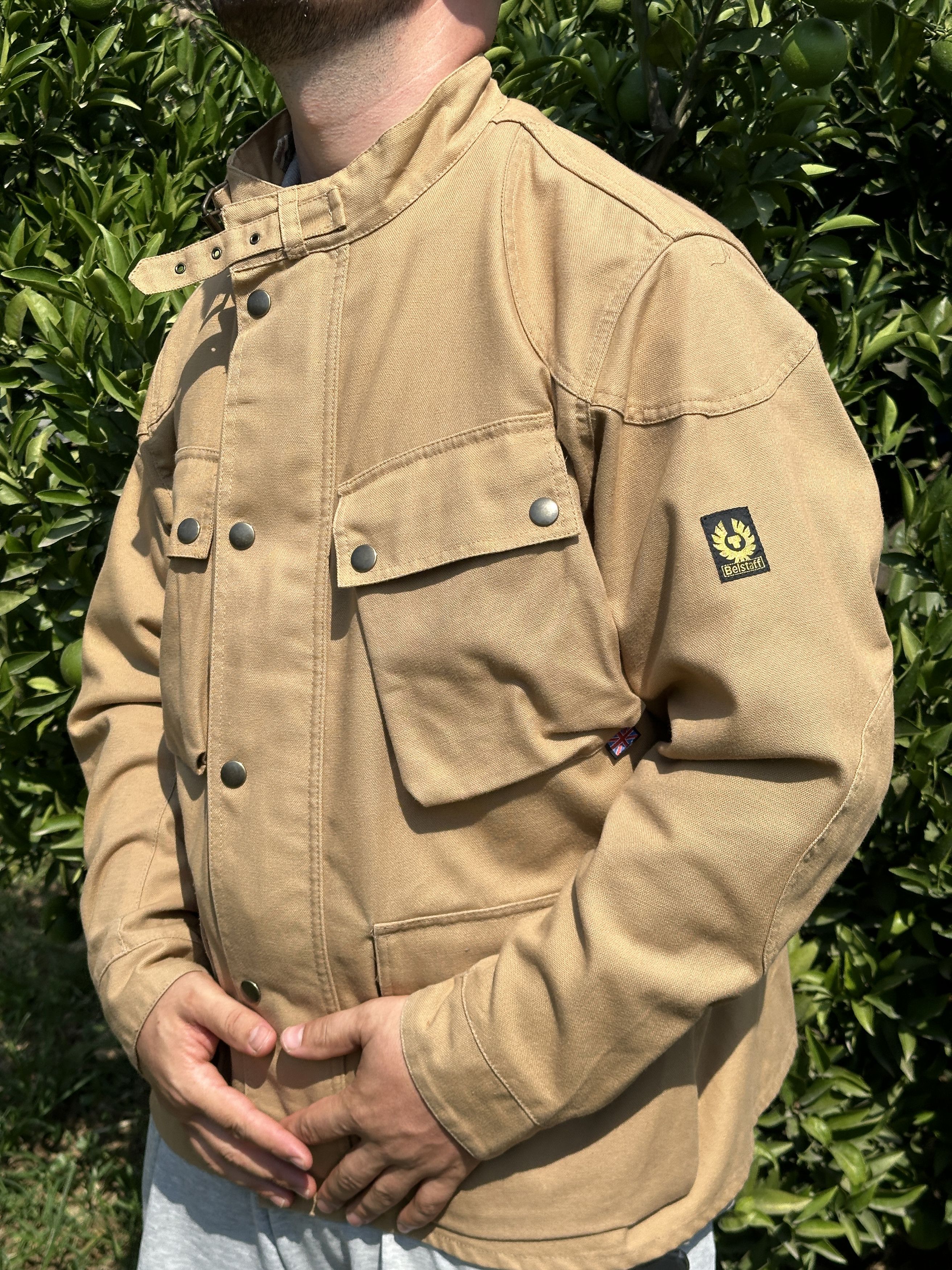 Belstaff Knit Cotton Belstaff Motorcycle Biker Jacket Coat Size M Size US M / EU 48-50 / 2 - 9 Thumbnail