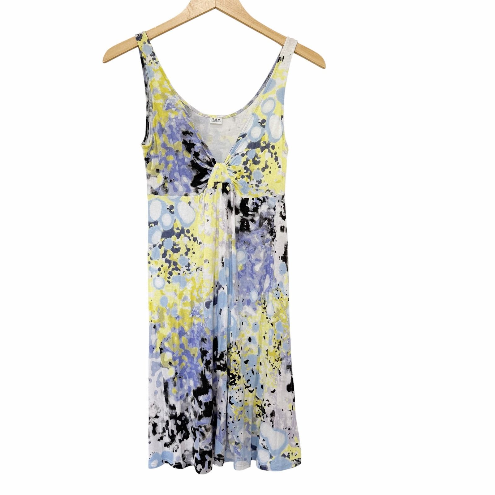 Other Three Dots Purple Yellow Black Printed Tank Top Dress Sz XS Size XS / US 0-2 / IT 36-38 - 1 Thumbnail