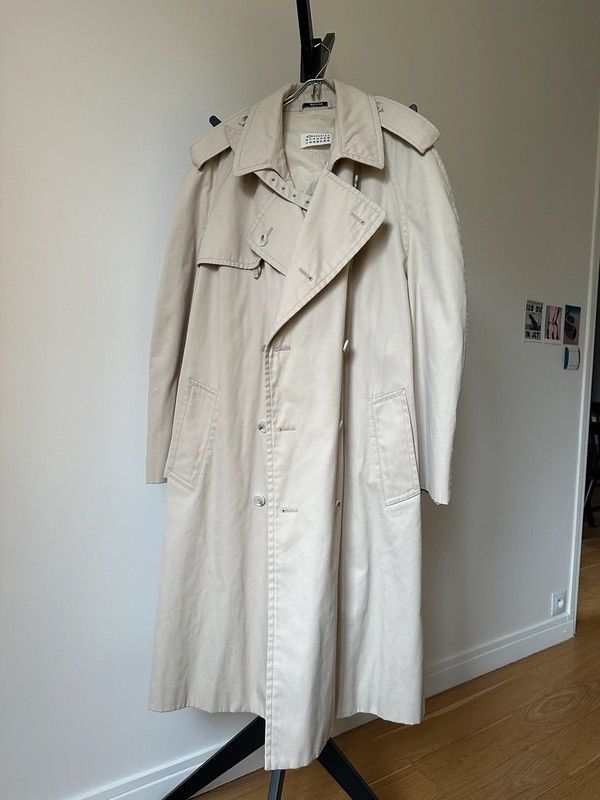 image of Maison Margiela Coat Trench 2019 Dress Vintage in Beige, Women's (Size Medium)