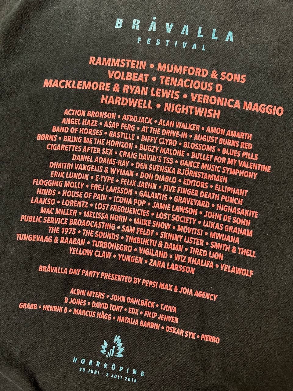 Band Tees × Japanese Brand × Vintage Vintage Rammstein x Bravalla Festival Authentic Merch Size US L / EU 52-54 / 3 - 10 Thumbnail