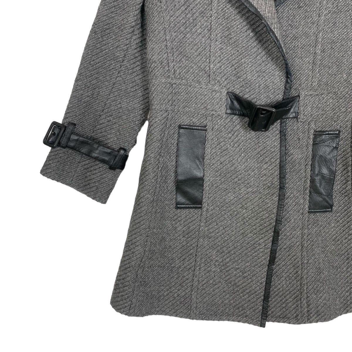 ATSURO TAYAMA Atsuko Tayama Designer Luxury Japanese Brand Overcoat Jacket Size XS / US 0-2 / IT 36-38 - 5 Thumbnail