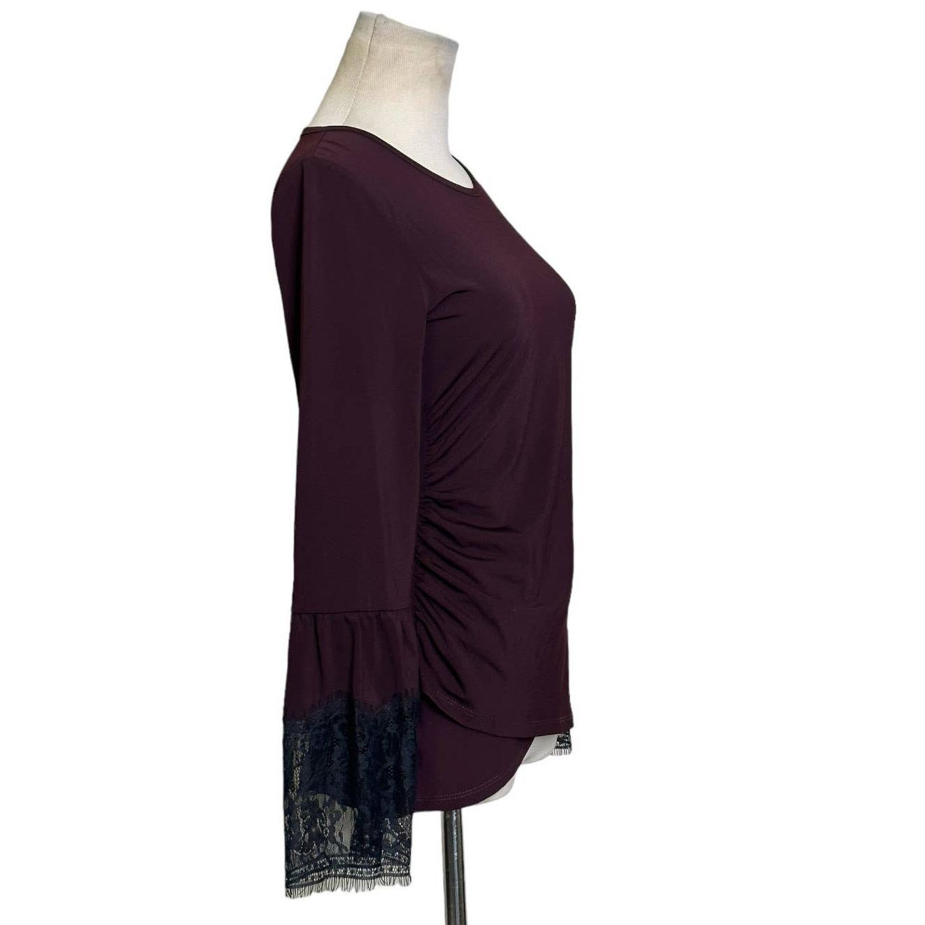 KOBI HALPERIN KOBI Aubergine Miley Long Sleeve Blouse size Small Size S / US 4 / IT 40 - 13 Thumbnail