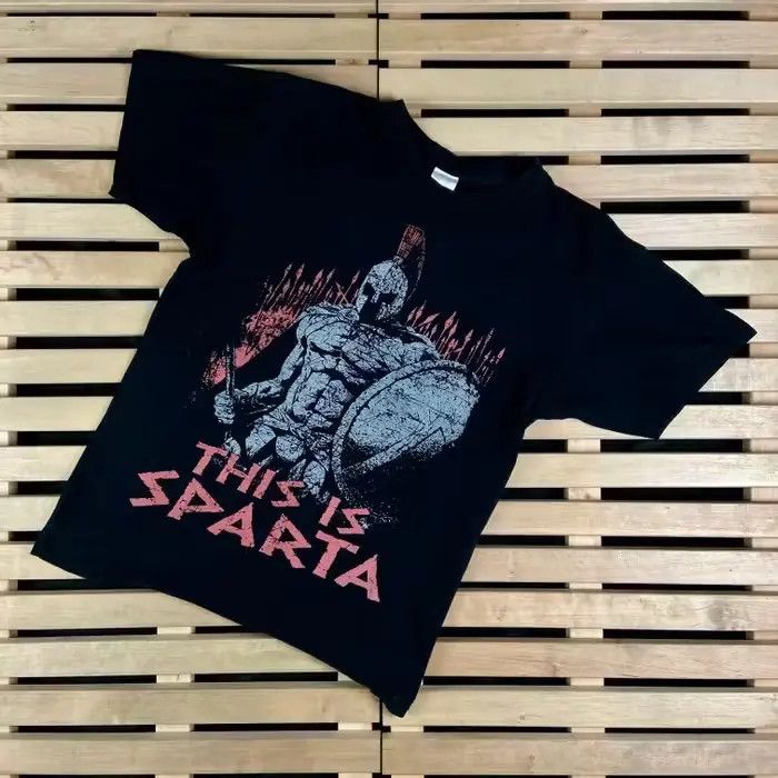 Vintage Mens Vintage T Shirt This Is Sparta Size M Size US M / EU 48-50 / 2 - 1 Thumbnail