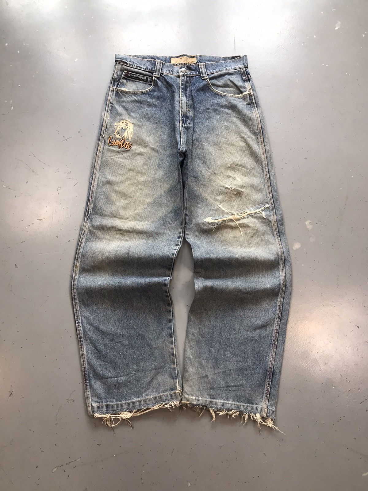 Snoop Dogg × Vintage Vintage snoop dogg embroidered distressed denim Size US 34 / EU 50 - 1 Thumbnail