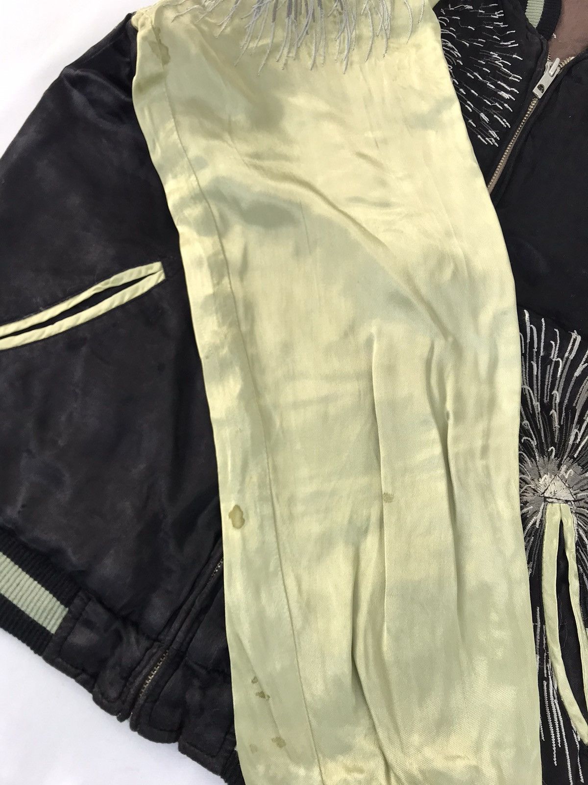 Japanese Brand Reversible Sukajan Souvenir Jacket Embroidery Fireworks Art Size US M / EU 48-50 / 2 - 15 Thumbnail