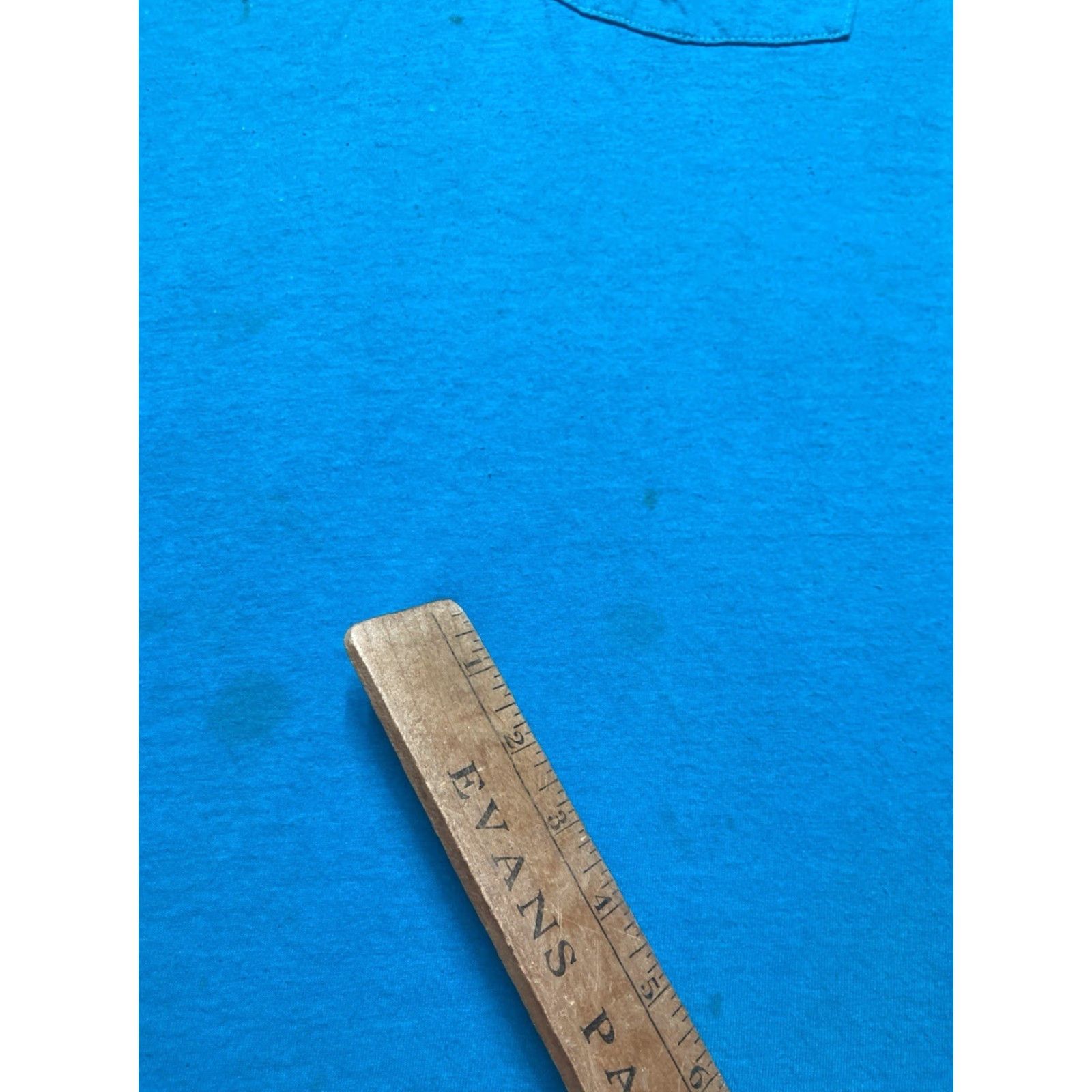 Fruit Of The Loom VINTAGE Fruit of the Loom T-Shirt Pocket 80s Teal Blue Cotton XL Men Blues 80s Pockets Mens XL Size US XL / EU 56 / 4 - 3 Thumbnail