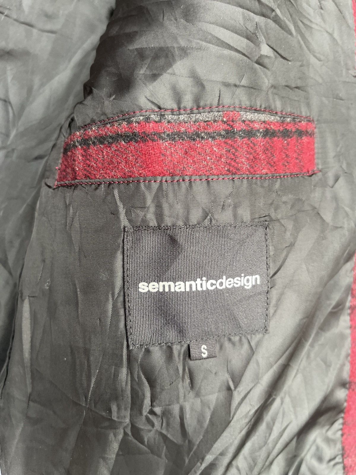 semanticdesign Semantic Design Plaid Zip Jacket w/ Ribbed Collar & Cuffs Size S / US 4 / IT 40 - 4 Thumbnail