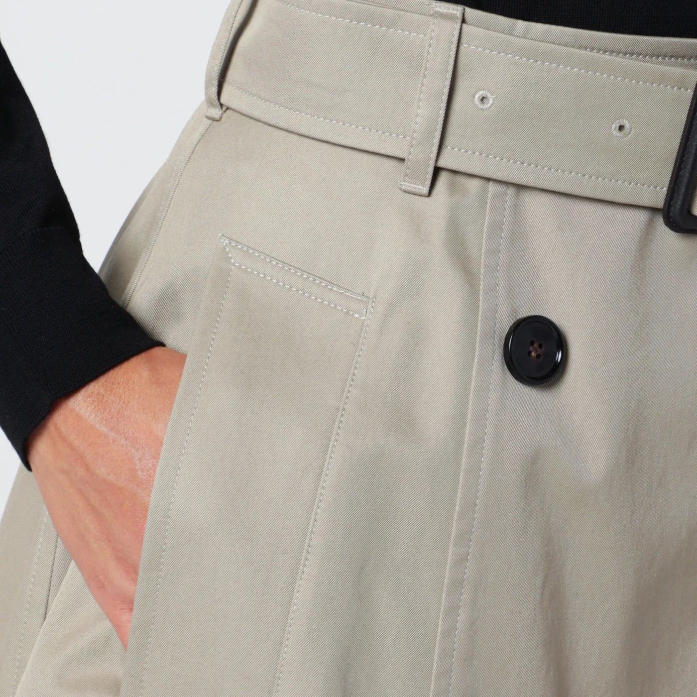 Burberry o1d2blof0426 Mini Skirt in Beige Size 27" / US 4 / IT 40 - 4 Thumbnail