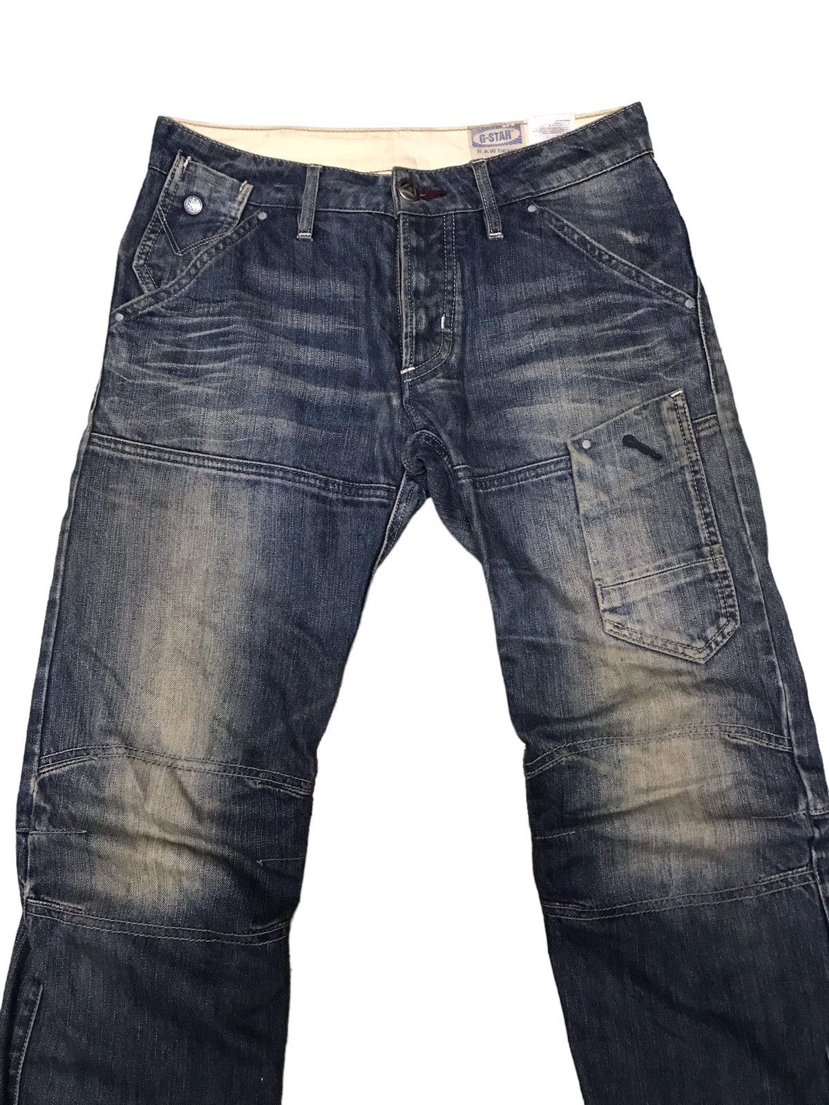 G-Star × If Six Was Nine Vintage G-Star Raw Denim Double Knee Buckle Jeans Size US 31 - 2 Thumbnail