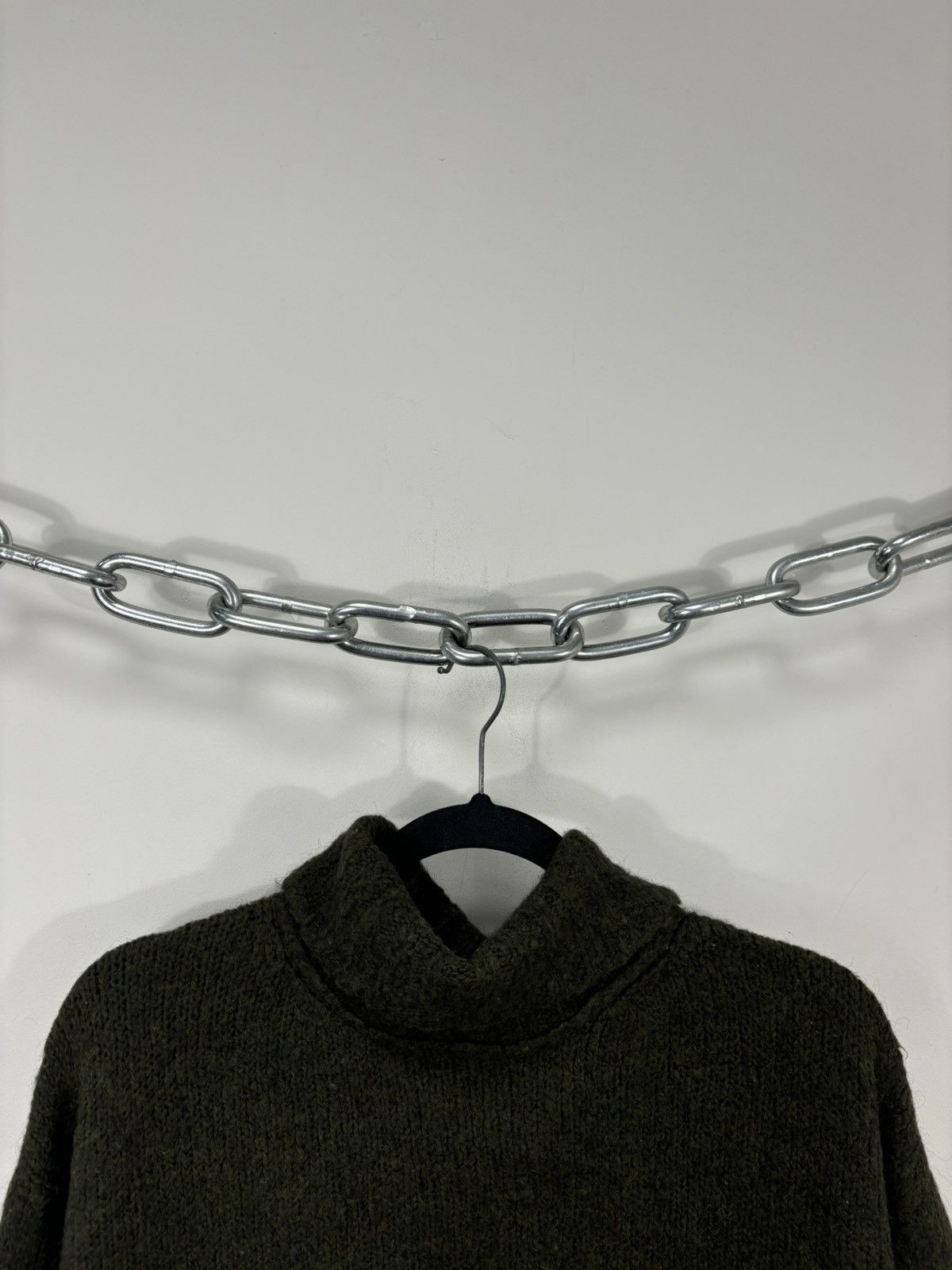 Maison Margiela Maison Margiela MM6 Khaki Green Mohair Turtleneck Sweater Size M / US 6-8 / IT 42-44 - 5 Thumbnail