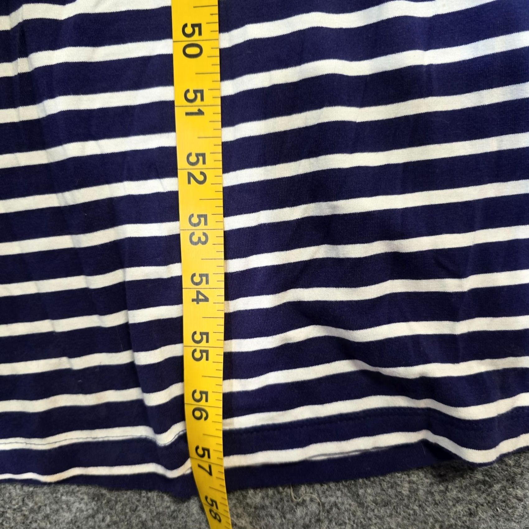 Vintage Joules Dress Womesn 12 Blue White Striped Maxi Stretchy Pockets Casual Capsule Size XL / US 12-14 / IT 48-50 - 5 Thumbnail
