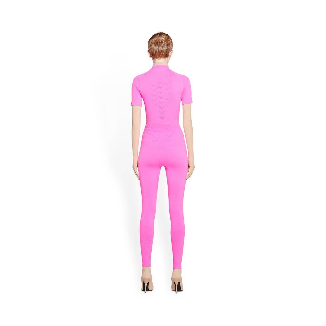 Balenciaga o1bcso1str0525 Athletic Leggings in Pink Size 27" / US 4 / IT 40 - 4 Thumbnail