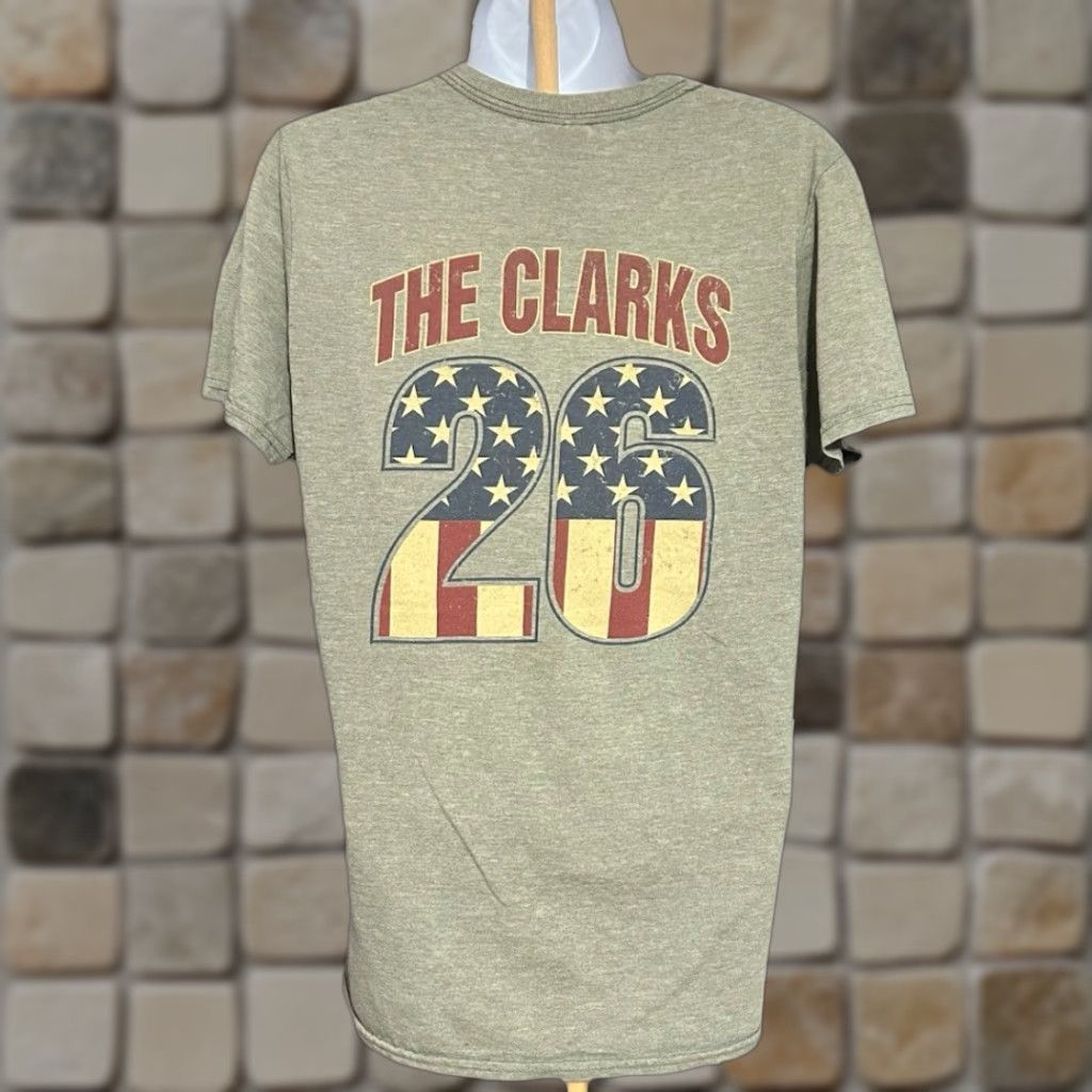 Gildan VINTAGE The Clarks Shirt Women Small Green Short Sleeve Double Sided Pittsburgh Band Size S / US 4 / IT 40 - 1 Thumbnail