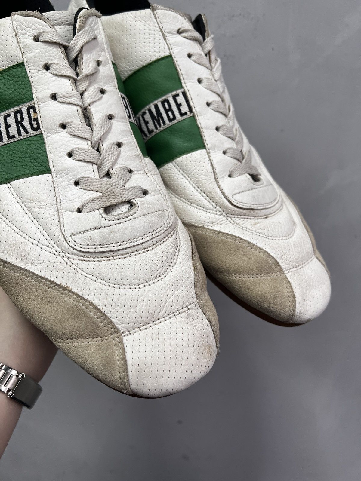 Dirk Bikkembergs Bikkembergs White Leather Sneakers Vintage Sport Style 46 Size US 13 / EU 46 - 3 Thumbnail