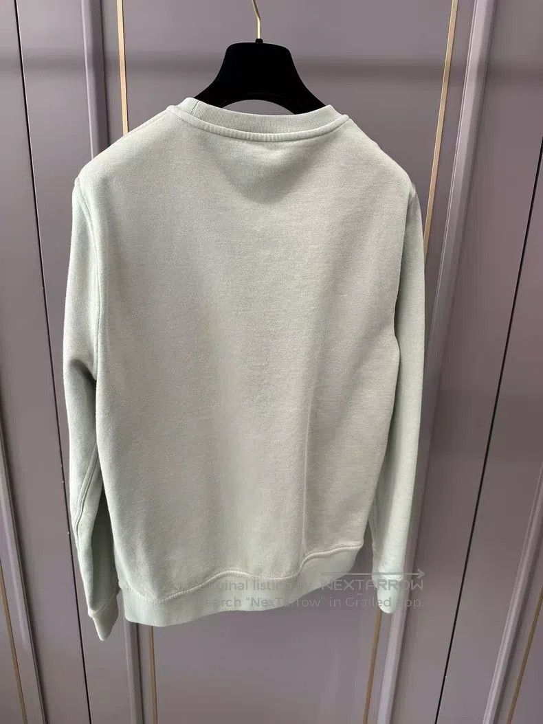 Hermes Hermes Light Green Leather Patch Sweatshirt Size M / US 6-8 / IT 42-44 - 2 Thumbnail