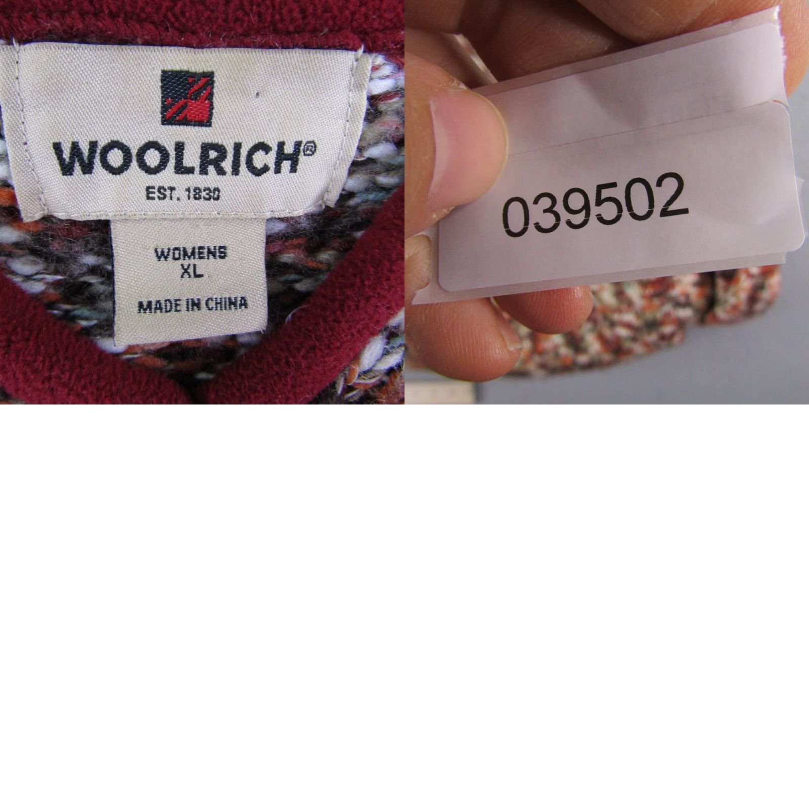 Vintage Woolrich Sweater Women Adult XL Red Wool Blend Knit Mock Neck Pullover Outdoor Casual Size XL / US 12-14 / IT 48-50 - 8 Thumbnail