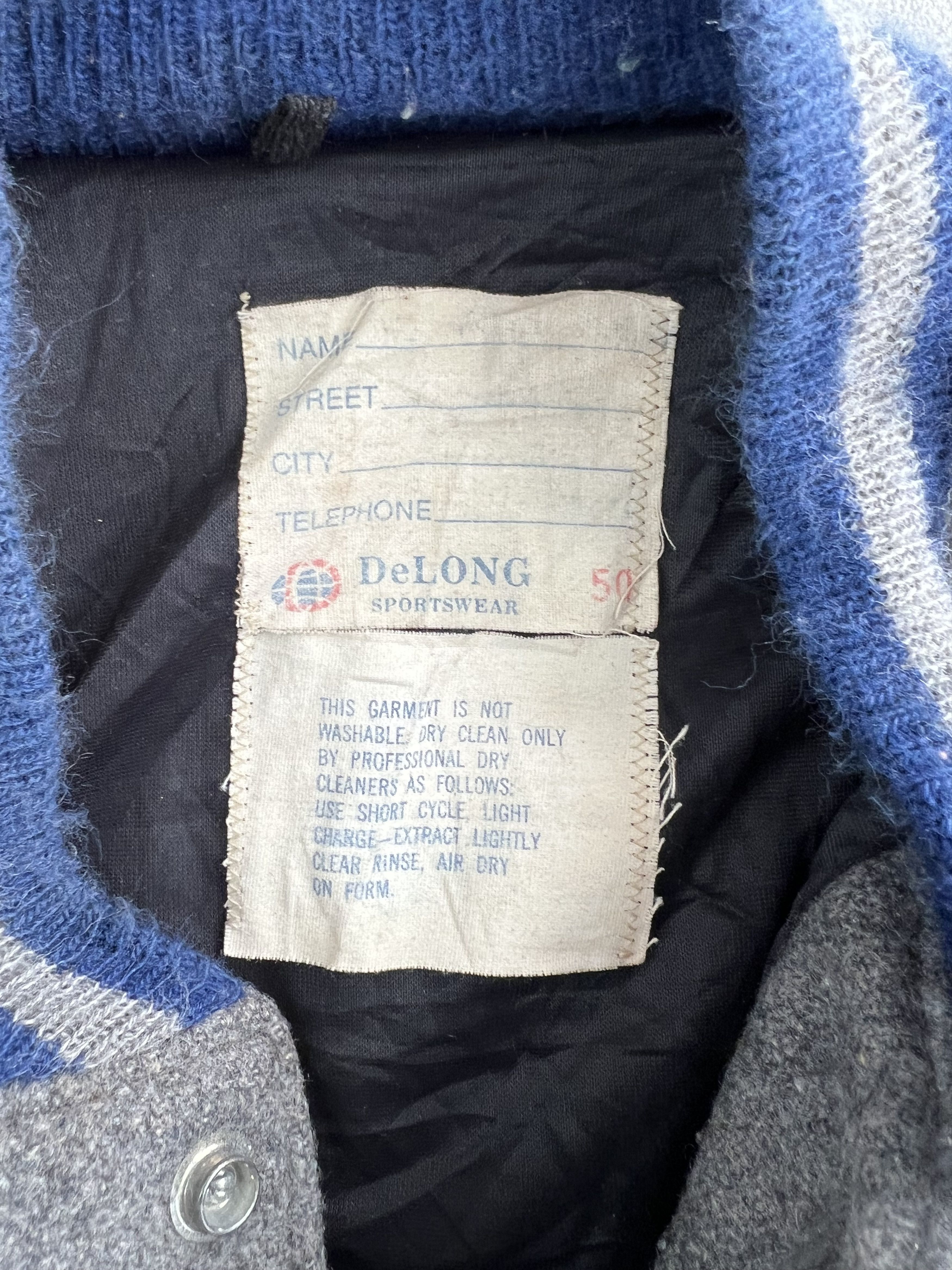 Delong DE LONG VINTAGE VARSITY JACKET MADE IN USA Size US L / EU 52-54 / 3 - 5 Thumbnail