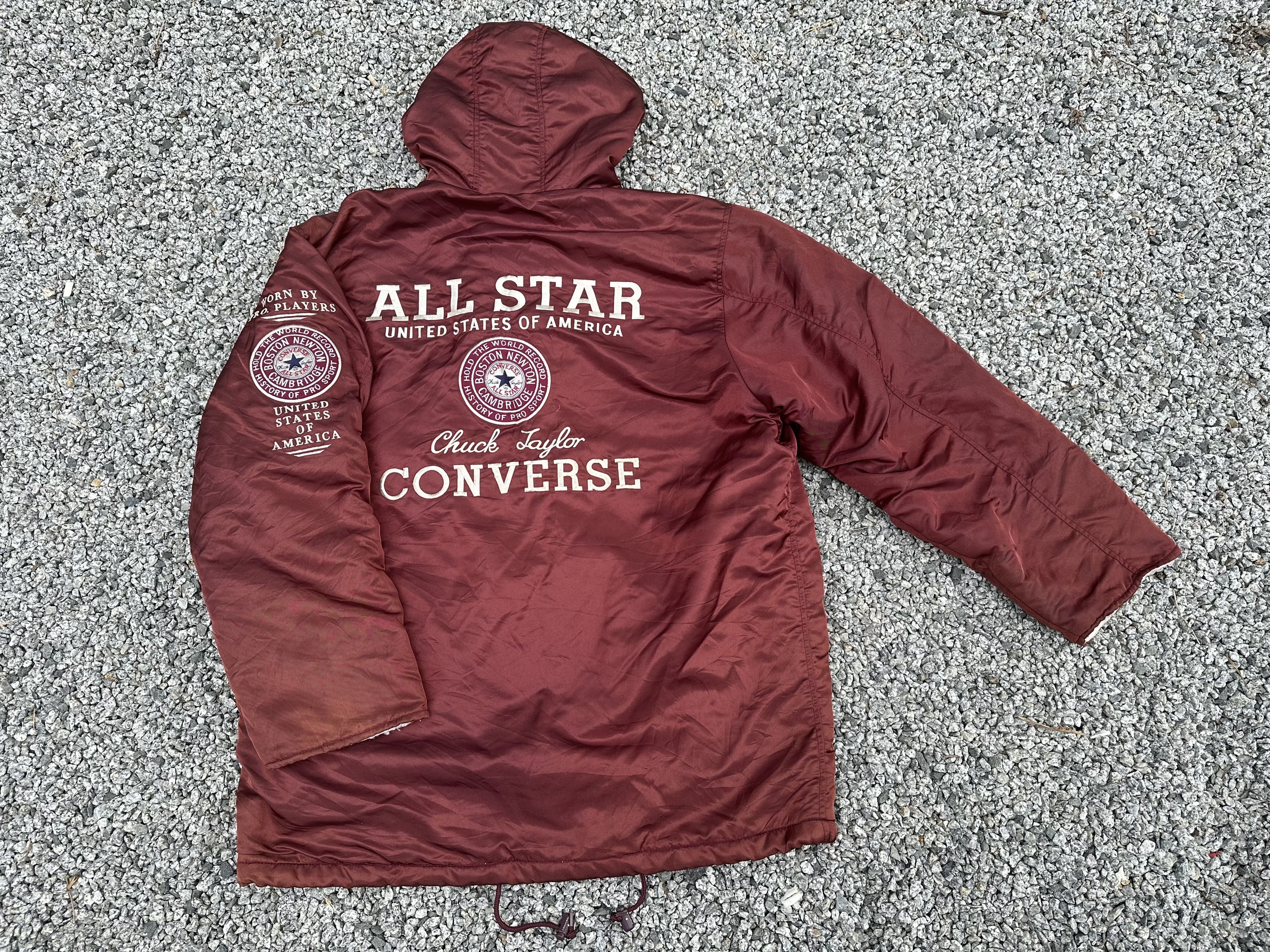 Converse Vtg 80s All Star Converse Chuck Taylor Boston Bomber Jacket Size US L / EU 52-54 / 3 - 12 Thumbnail