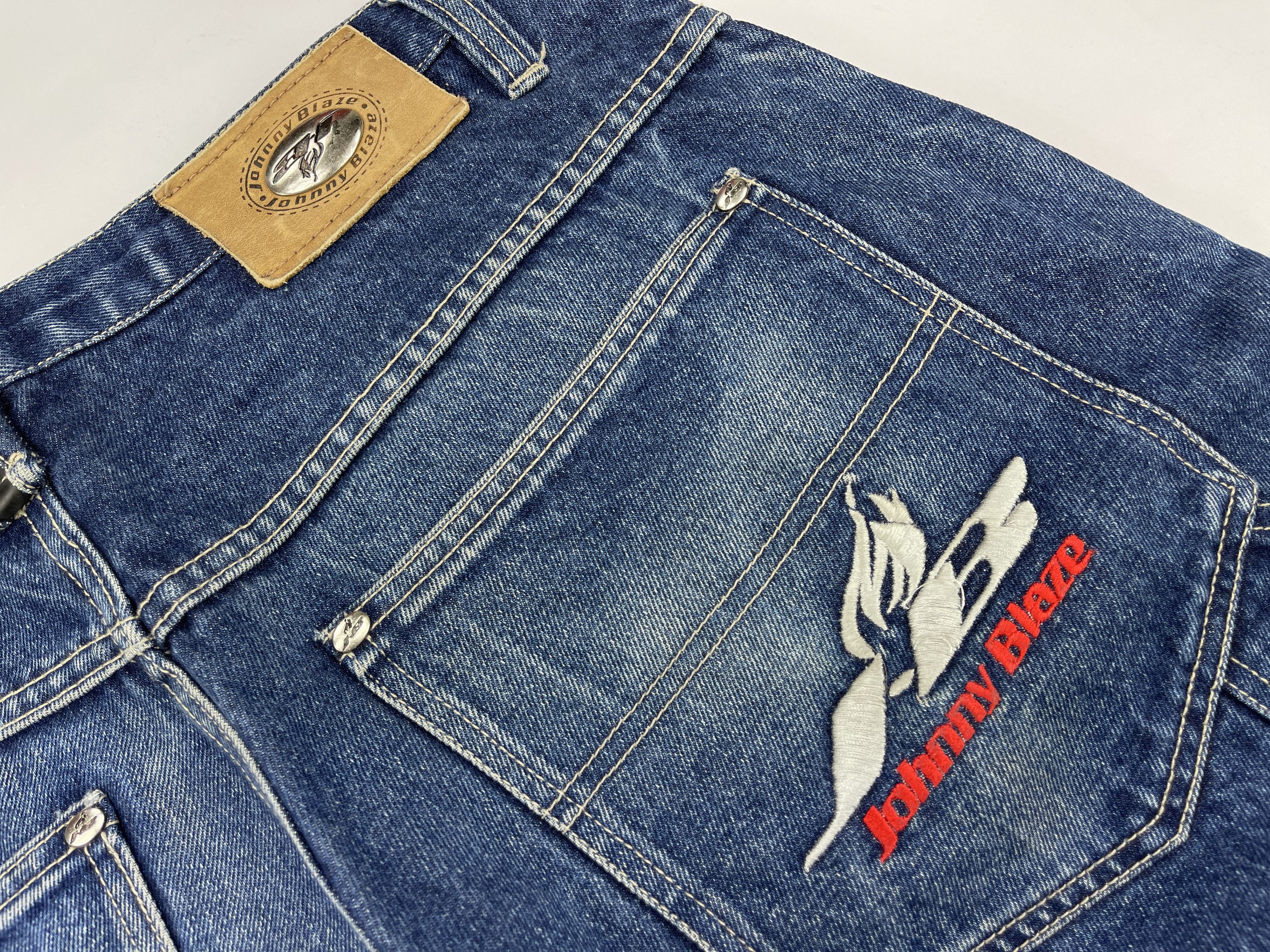 Wu-Tang Clan Johnny Blaze jeans, vintage Wu Wear baggy pants, Wu Tang 34 Size US 34 / EU 50 - 8 Thumbnail