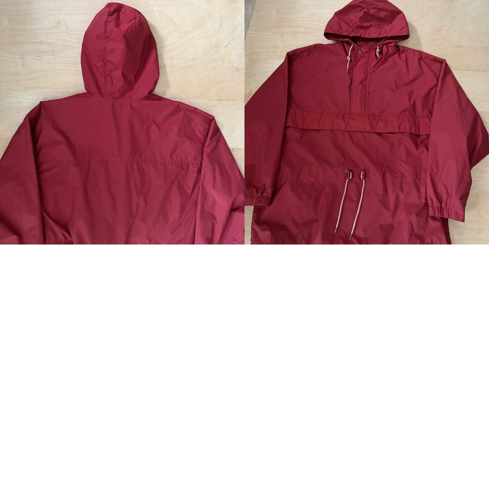 Gap VINTAGE Gap Anorak Jacket Windbreaker Nylon Red Large Men's Zip Size US L / EU 52-54 / 3 - 8 Thumbnail