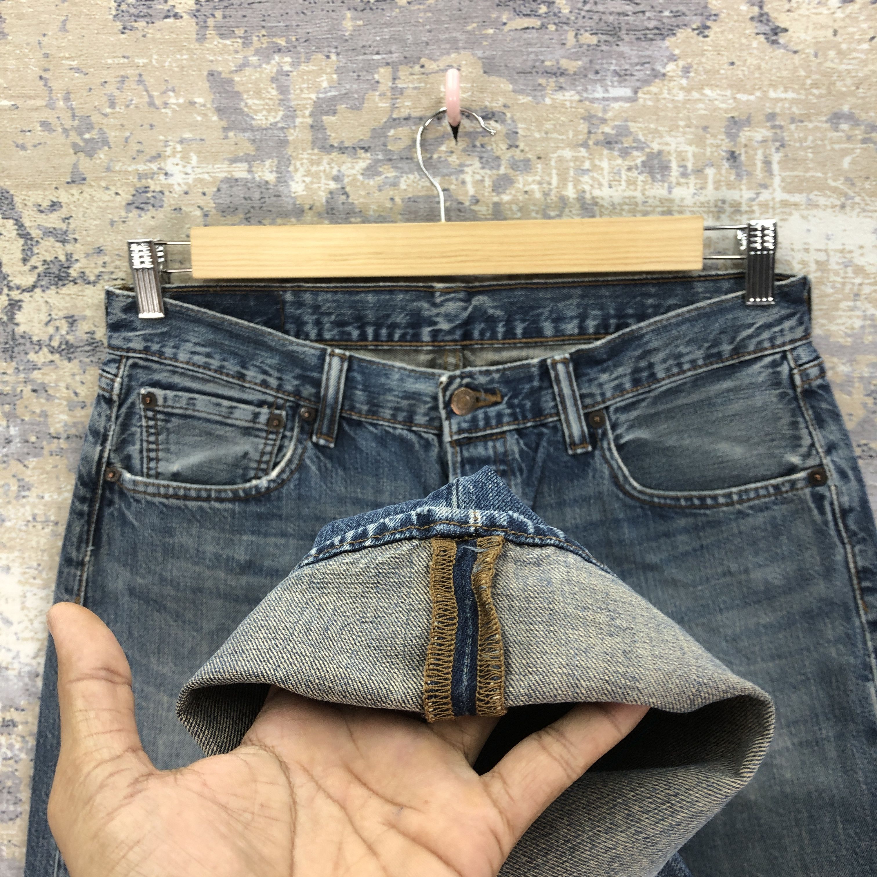 Levi's Vintage Y2K Levis 501 Faded Jeans Levi's Mud Stonewash Denim Size US 32 / EU 48 - 8 Thumbnail