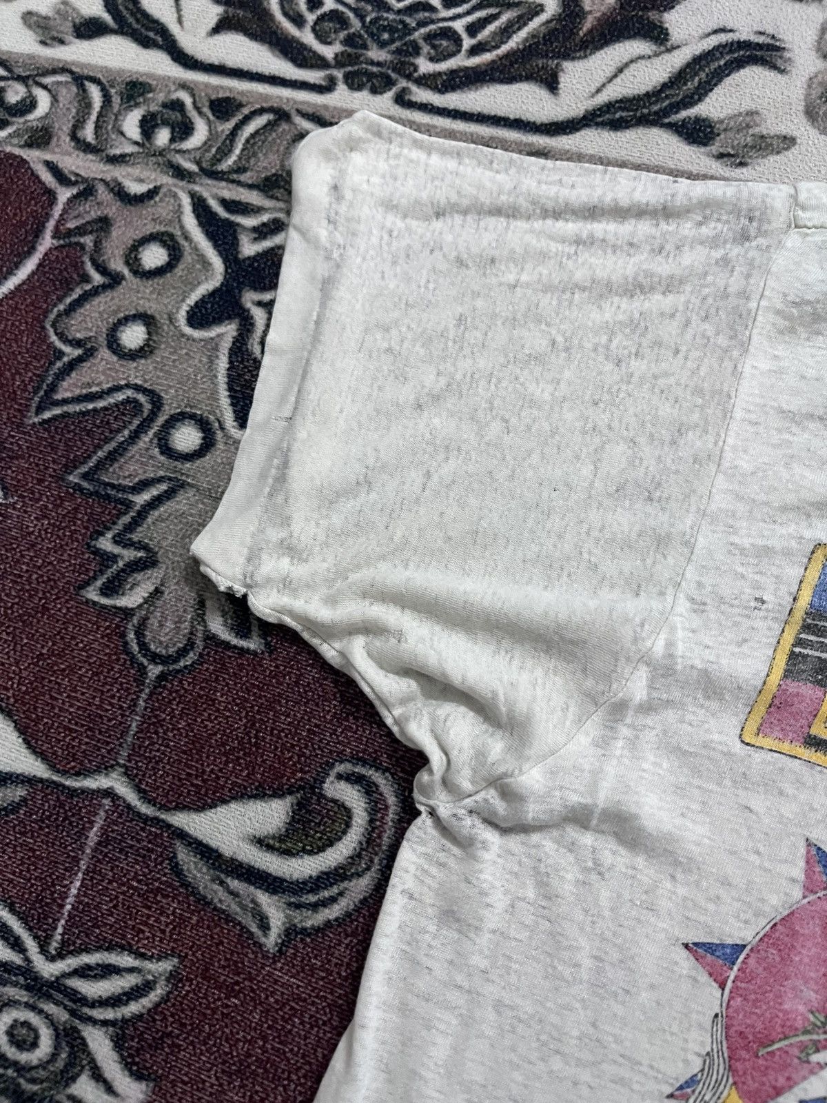 Band Tees × Grateful Dead × Vintage Vintage 80's Grateful Dead X Bob Dylan Tour Shirt Size US M / EU 48-50 / 2 - 12 Thumbnail
