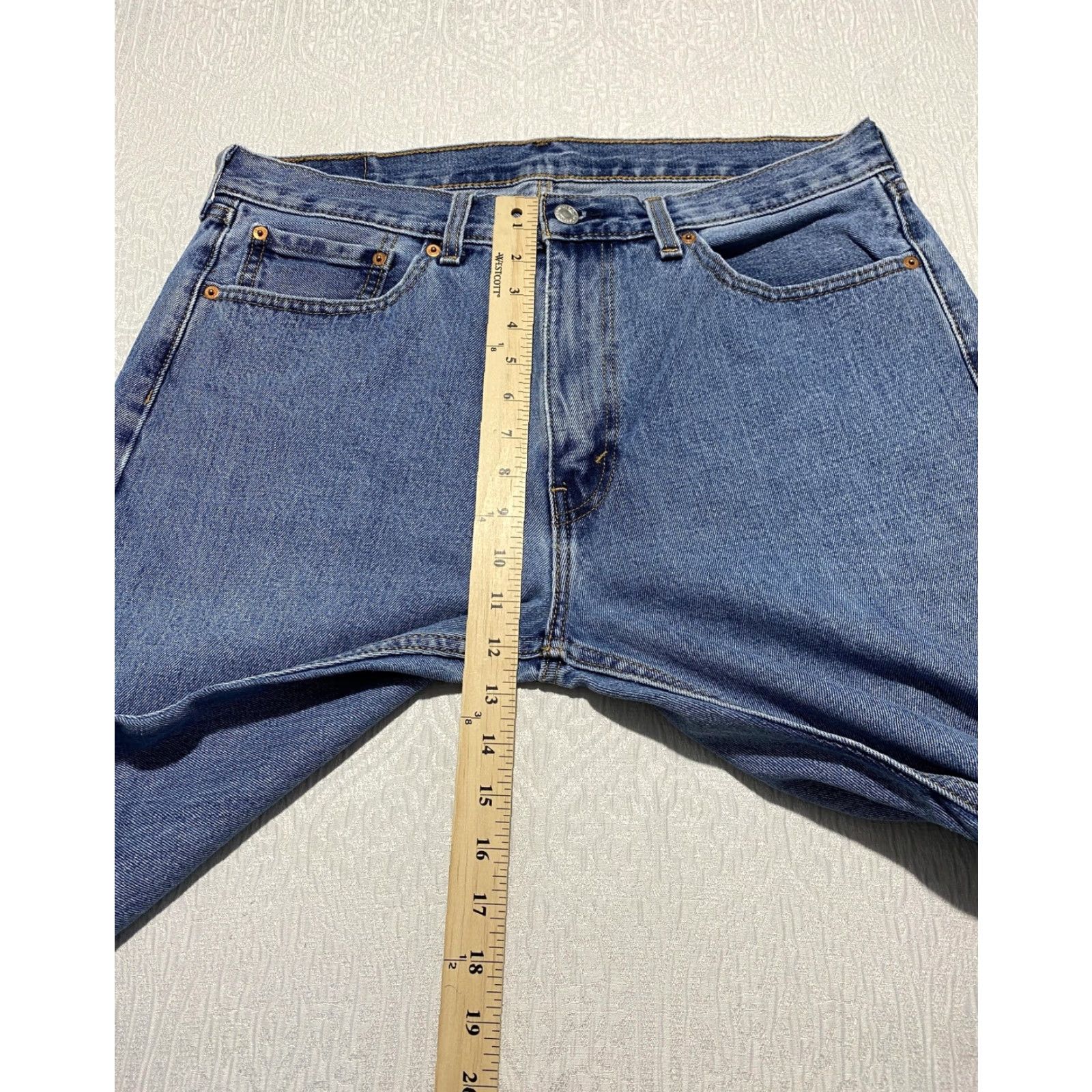 Levi's Levi's Jeans Mens 36x32 Blue Denim 100% Cotton Straight Leg Five Pocket Classic Size US 36 / EU 52 - 6 Thumbnail