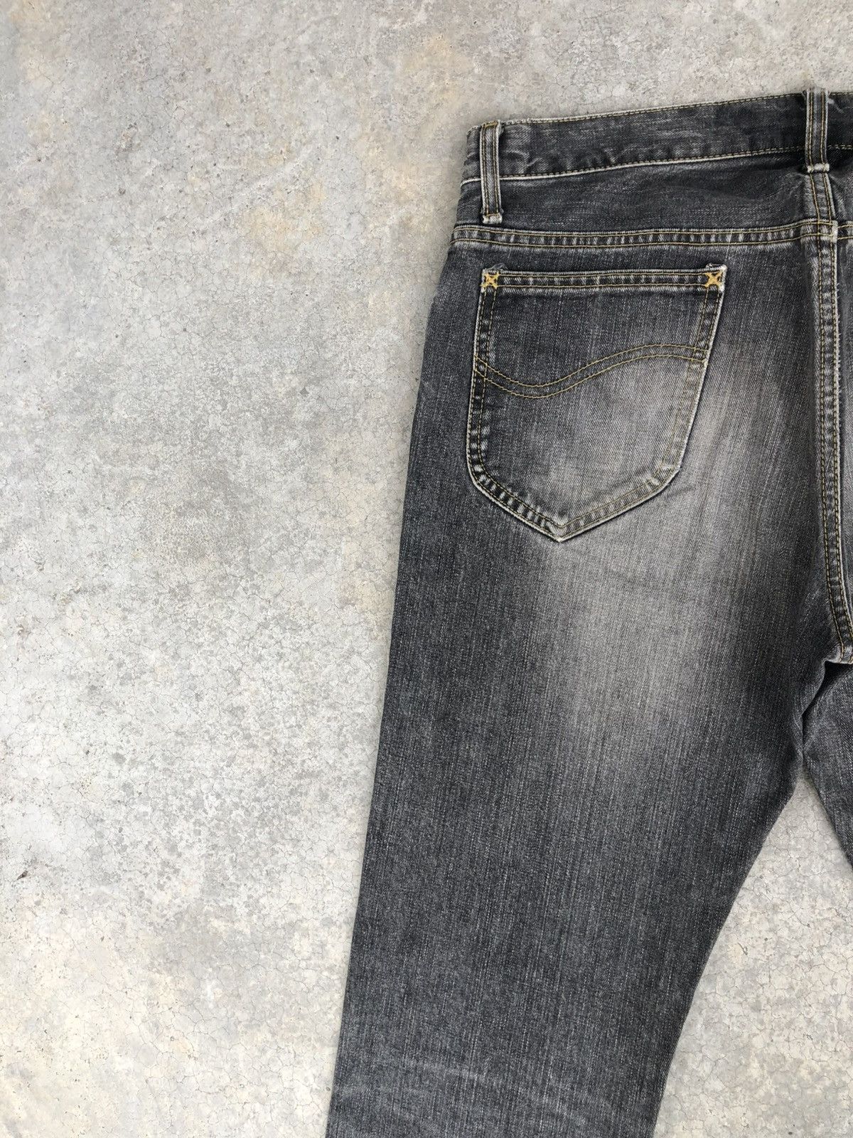 If Six Was Nine Lee Flared Jeans Bootcut Distressed Jeans Size US 33 - 9 Thumbnail