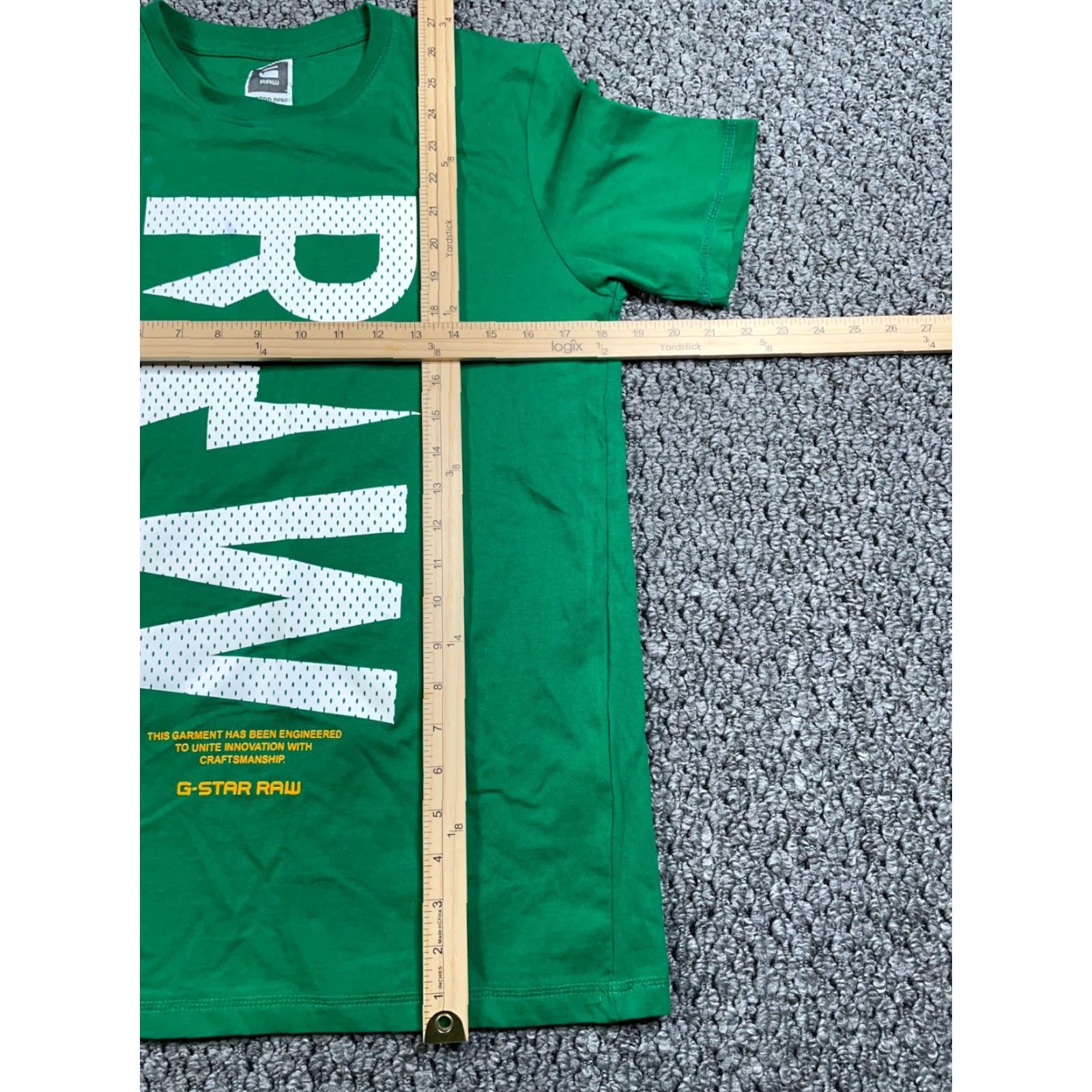 G-Star VINTAGE G-Star Raw Graphic Print T-Shirt Adult Medium Green Retro Mens Size US M / EU 48-50 / 2 - 6 Thumbnail