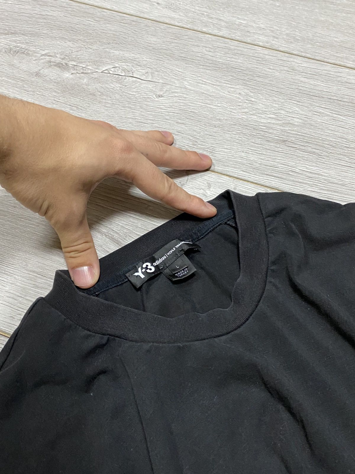 Yohji Yamamoto Y-3 Yohji Yamamoto x Adidas t-shirt three stripes Size US L / EU 52-54 / 3 - 5 Thumbnail