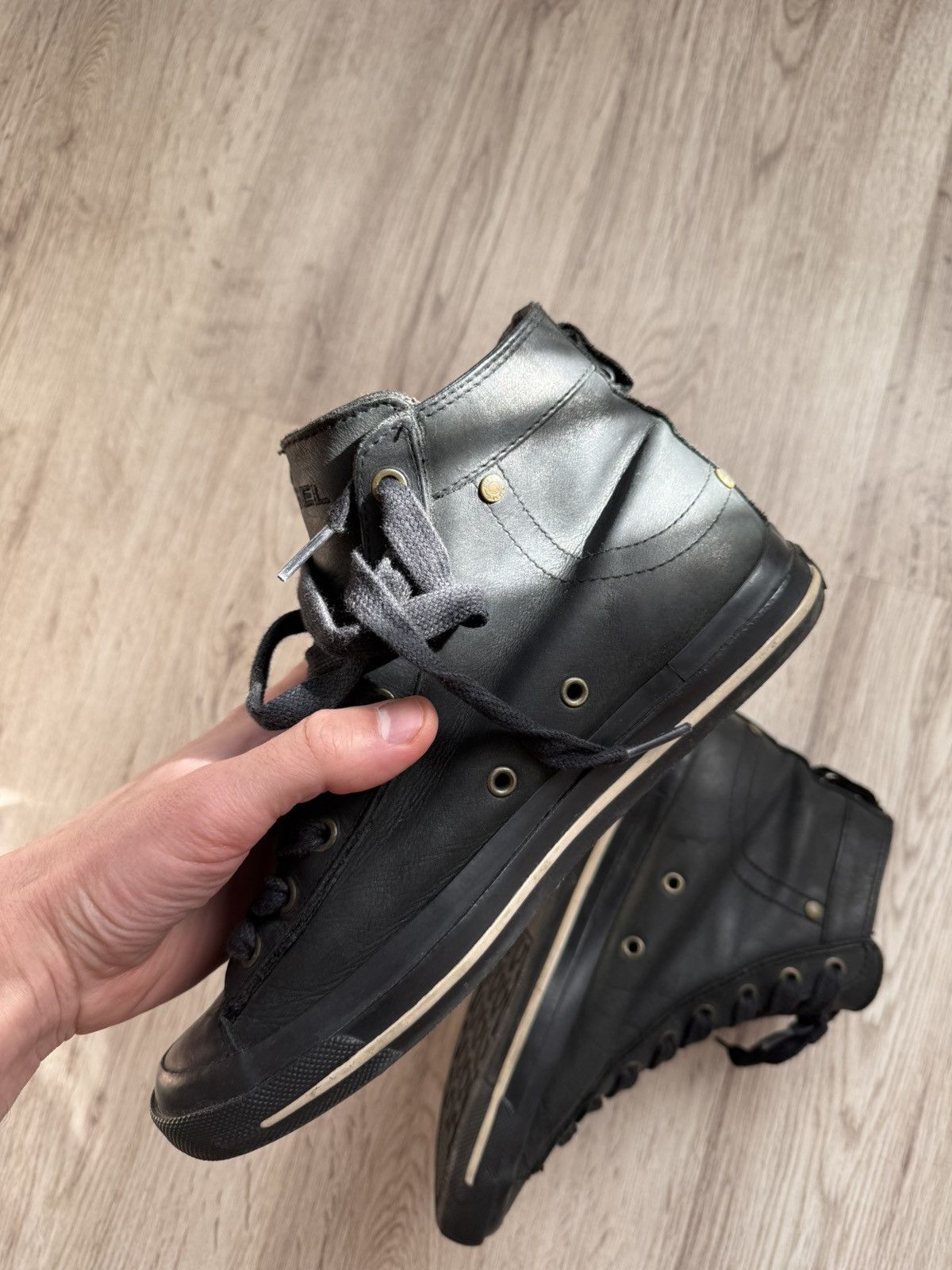Diesel Diesel Expo Zip Leather Boots US 7.5 Black Side Zip Size US 7.5 / EU 40-41 - 7 Thumbnail
