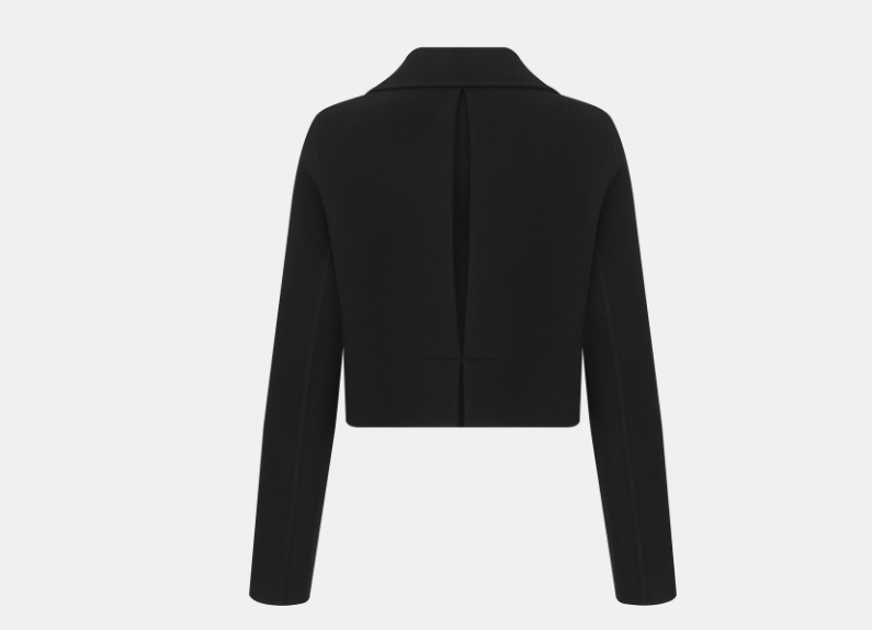 Dior o1w1db10525 340C48 Cropped Peacoat in Black Size M / US 6-8 / IT 42-44 - 2 Thumbnail