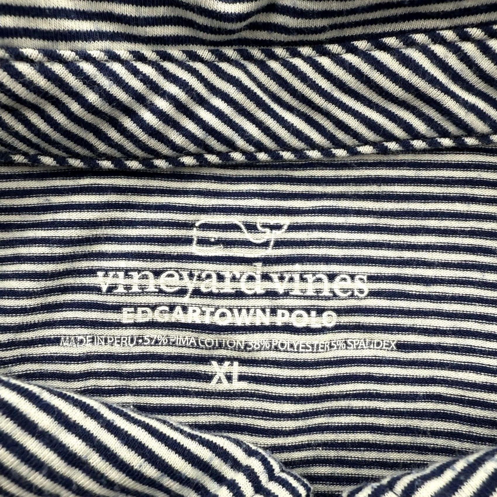 Vineyard Vines Vineyard Vines Edgartown Polo Shirt Men XL Blue Striped Golf Preppy Shirt Size US XL / EU 56 / 4 - 3 Thumbnail
