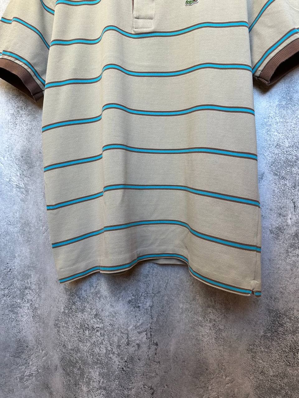 Lacoste Lacoste Basi Sa Striped Polo Shirt Short Sleeve Casual Size US L / EU 52-54 / 3 - 7 Thumbnail