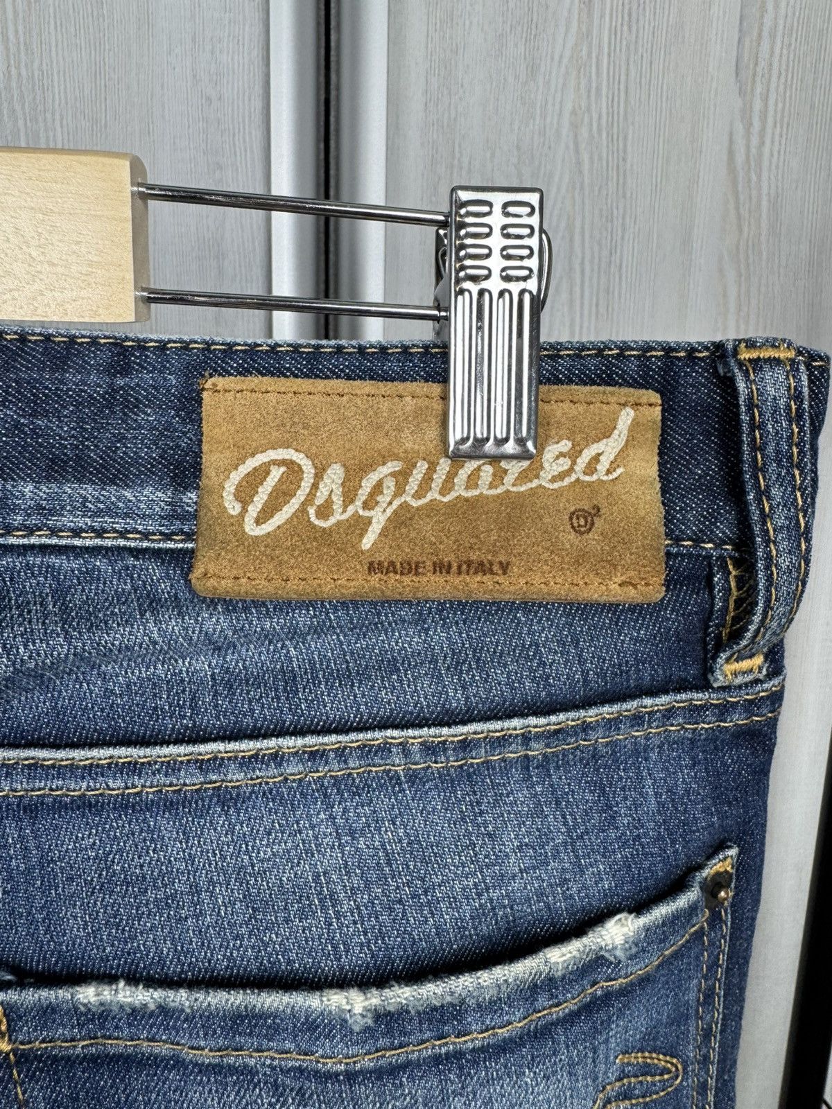 Dsquared2 Dsquared2 blue faded distressed denim jeans pants Size 34" / US 12 / IT 48 - 9 Thumbnail
