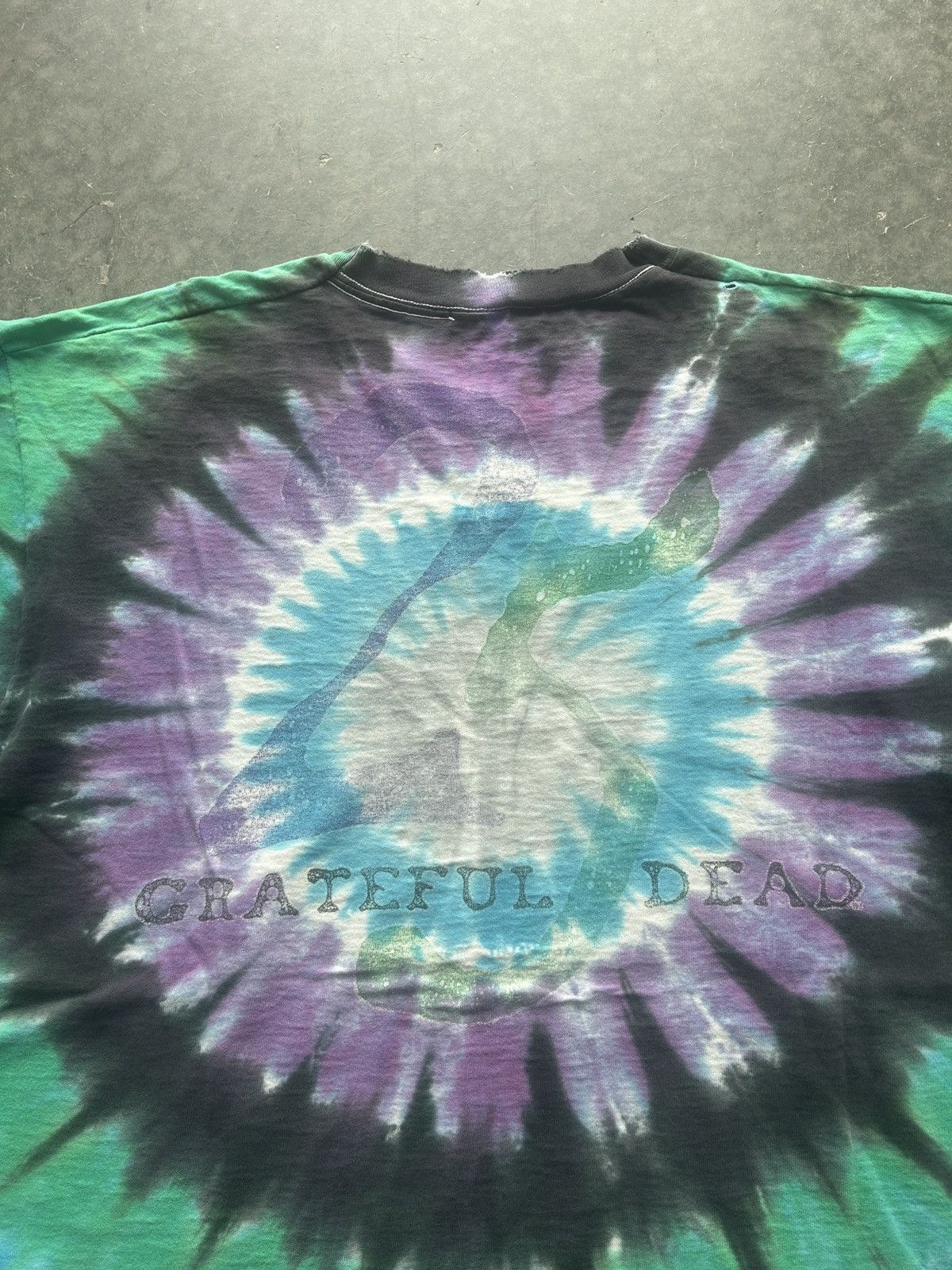 Band Tees × Vintage Vintage 90s Grateful Dead Graphic Tee Thrashed Size US XL / EU 56 / 4 - 11 Thumbnail