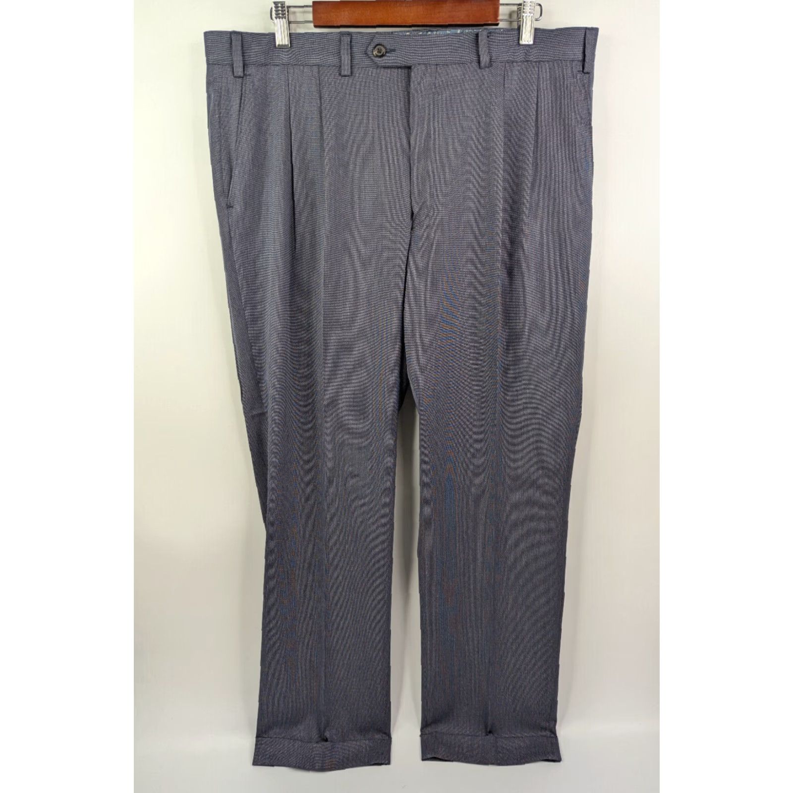 Ralph Lauren Ralph Lauren Dress Pants Mens 38x32 Navy Blue Pleated Poly Blend Slacks Wedding Preppy Size US 38 / EU 54 - 2 Thumbnail
