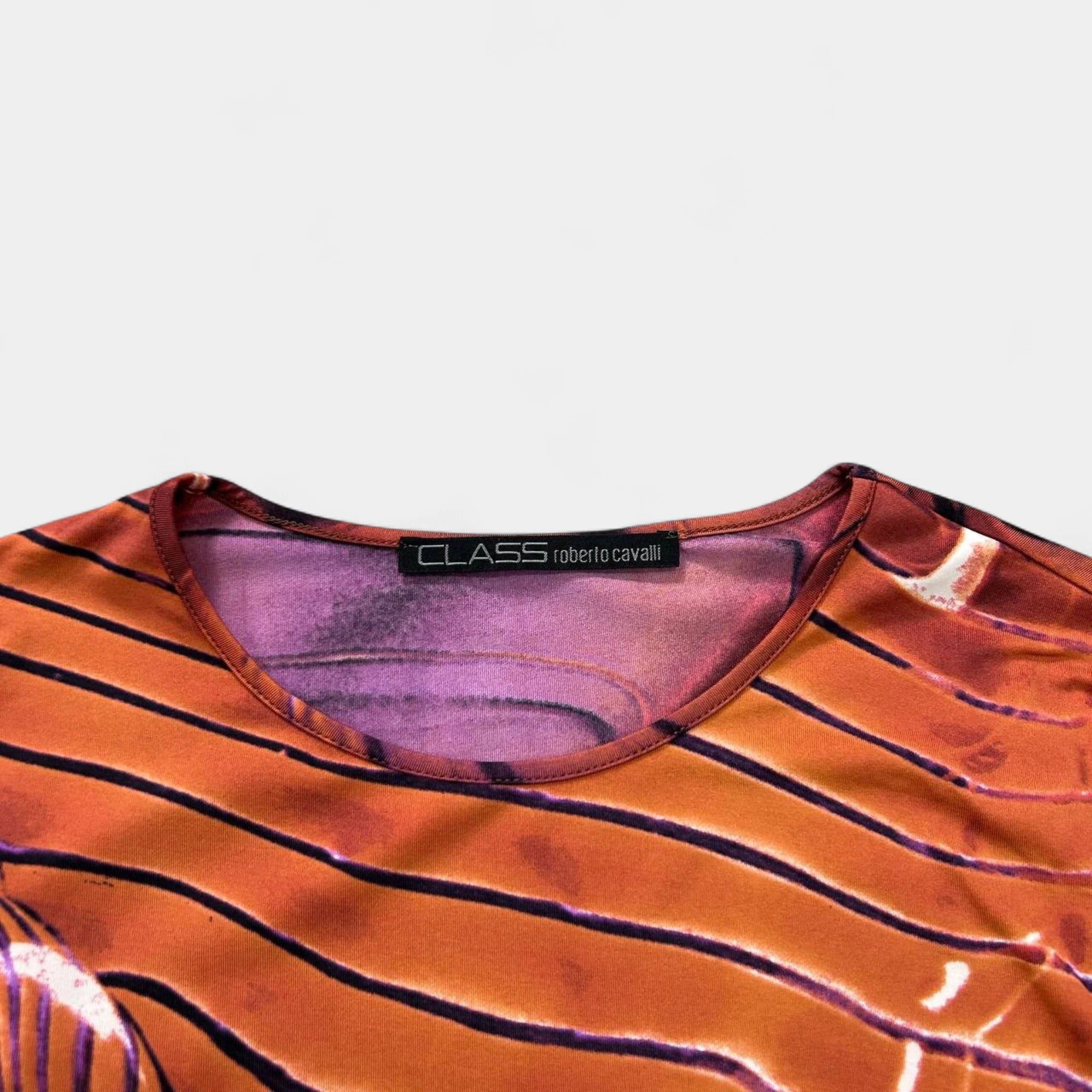 Roberto Cavalli Roberto Cavalli Class 2000s Psychedelic Print Longsleeve Size US S / EU 44-46 / 1 - 3 Thumbnail