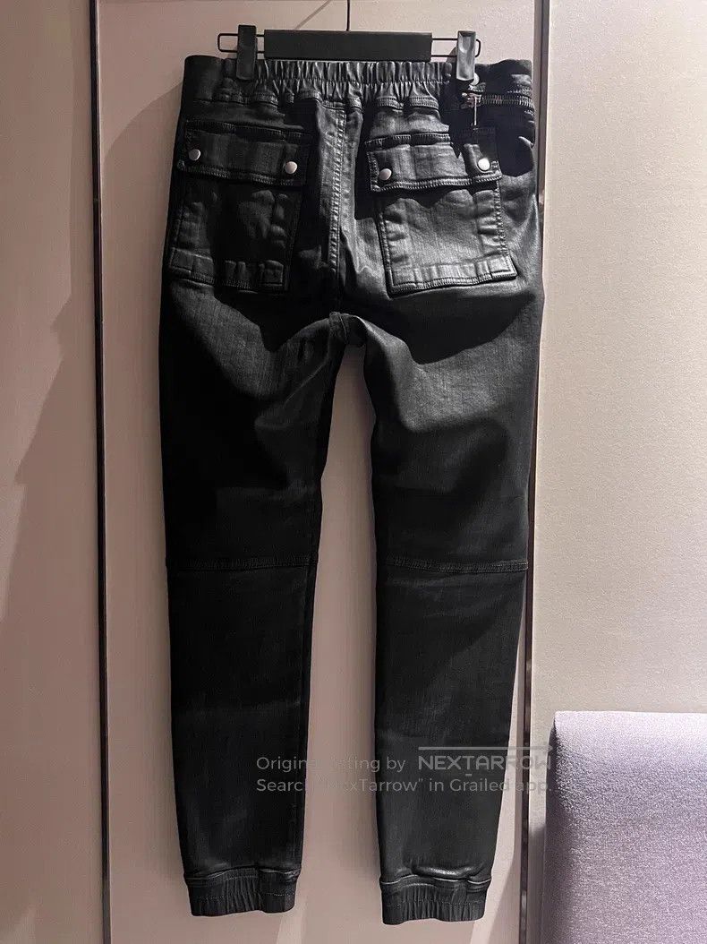 Rick Owens Rick Owens size S Zipper Slim Fit Long Wax Pants Size US 27 - 2 Thumbnail