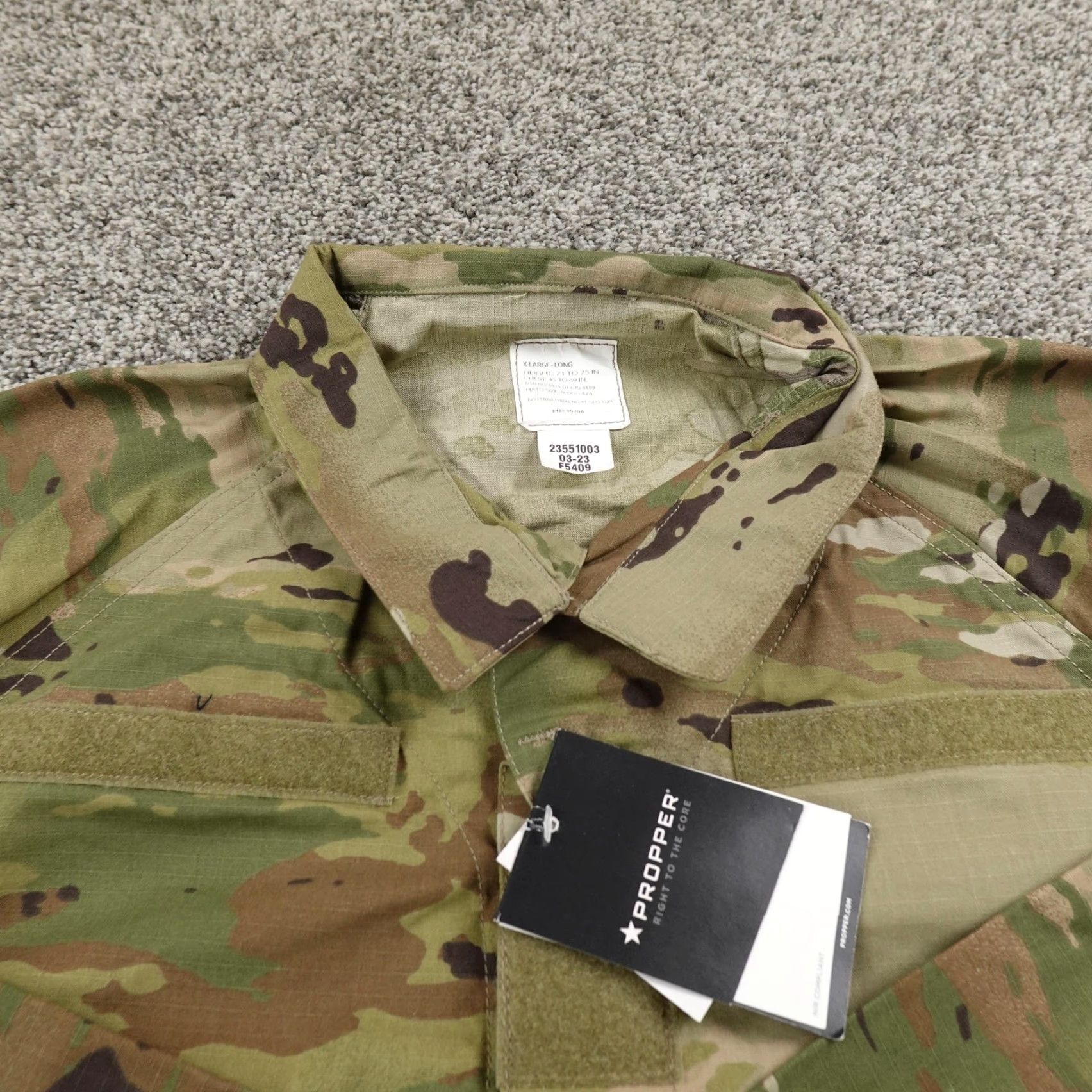 Propper Propper Coat Mens XLT Multicam OCP Camouflage Lightweight Unlined Military Jacket Size US XL / EU 56 / 4 - 3 Thumbnail