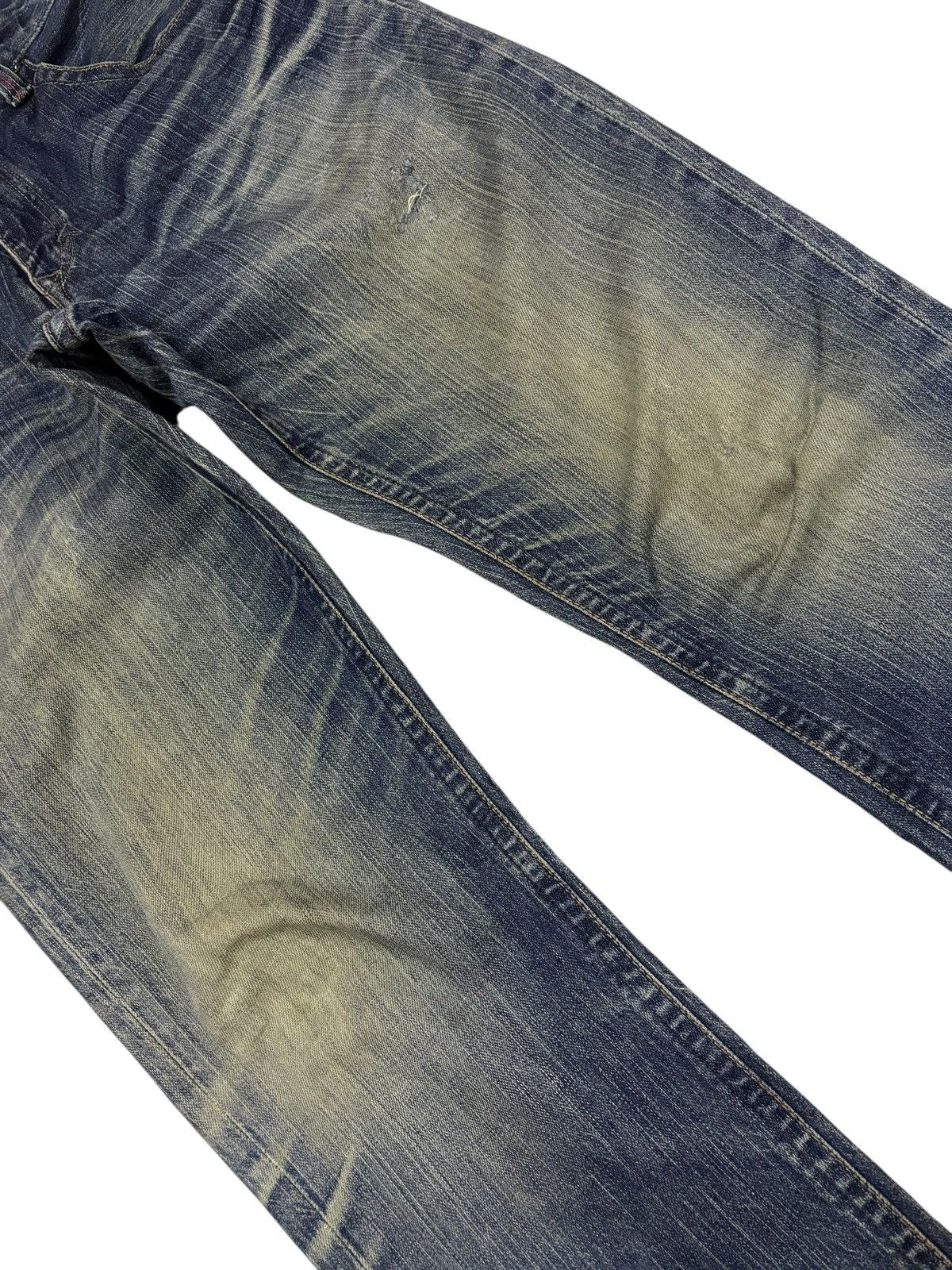 Edwin Vtg Edwin Blue Trip Japan Distressed Jeans Size US 30 / EU 46 - 4 Thumbnail