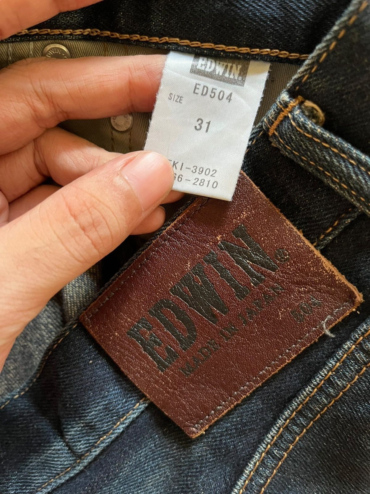 Edwin SALES🔥Vintage Japanese Edwin Mud Wash Distress Loose Jeans Size US 33 - 9 Thumbnail