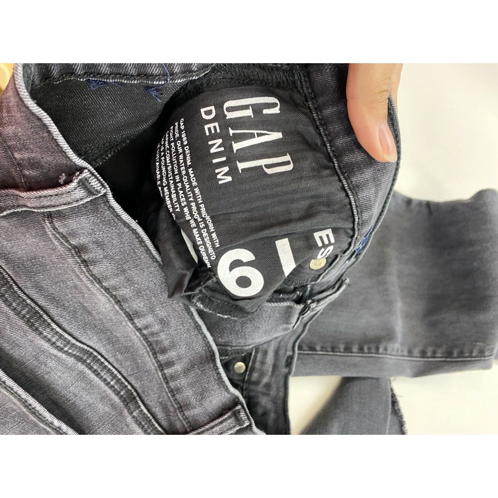 Gap Gap True Skinny Jeans Womens 29 Black Size 29" - 6 Thumbnail