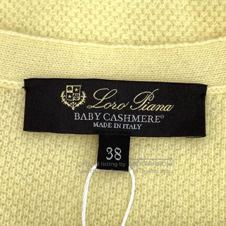Loro Piana Loro Piana Yellow cashmere V-neck single-breasted long-sle Size XS / US 0-2 / IT 36-38 - 6 Thumbnail
