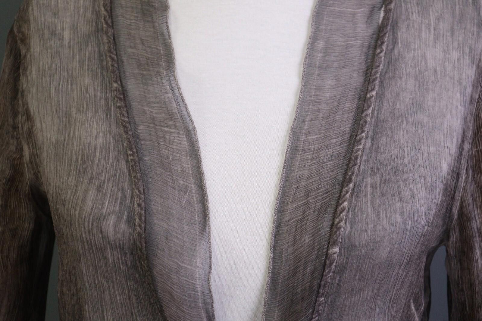 Designer VTG Elisa Cavaletti Brown 100% Silk Blazer Top Size S Size S / US 4 / IT 40 - 6 Thumbnail