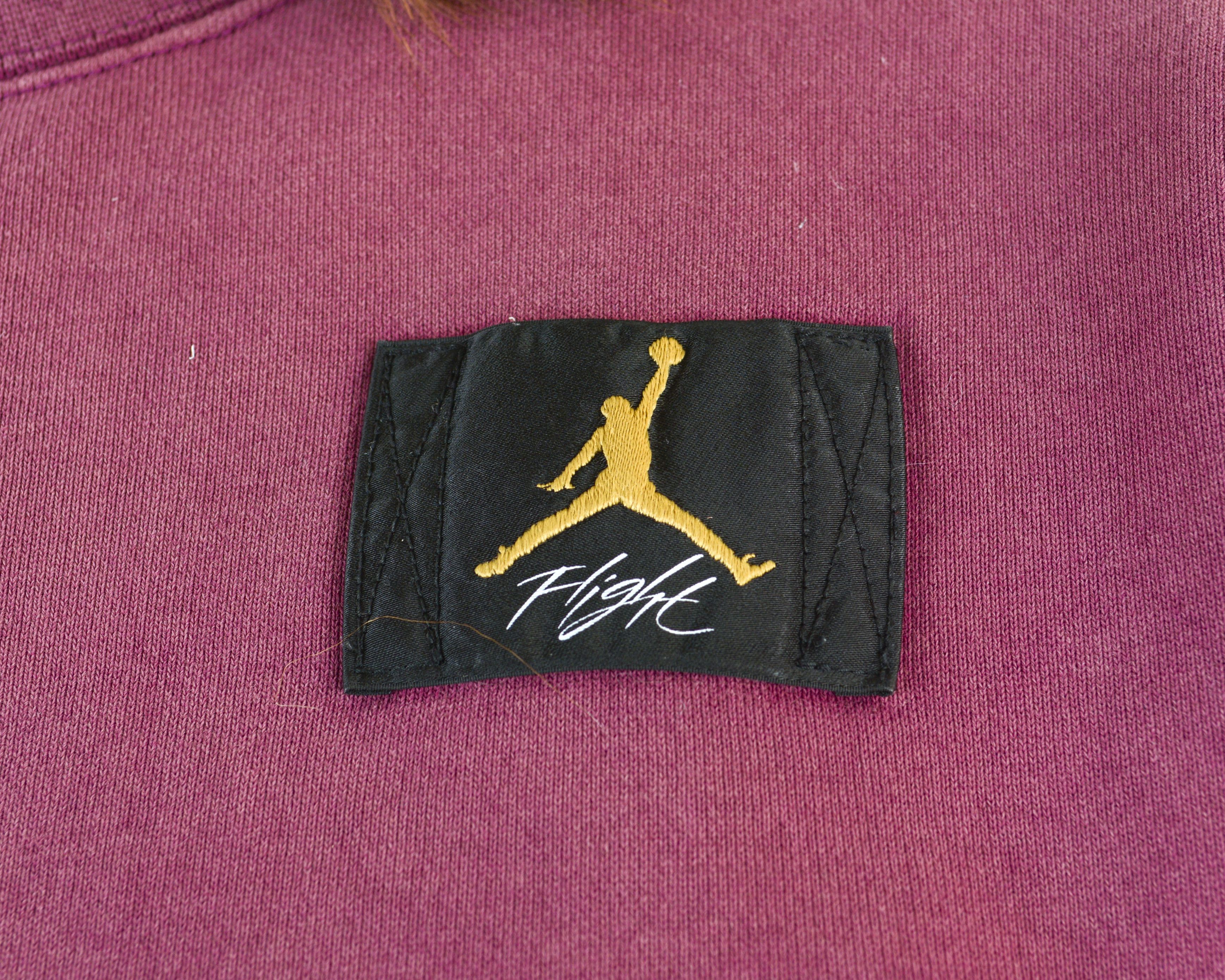 Jordan Brand × Nike × Vintage Air Jordan Loose Jumper Cropped Sweatshirt Sweater Pullover Size M / US 6-8 / IT 42-44 - 6 Thumbnail
