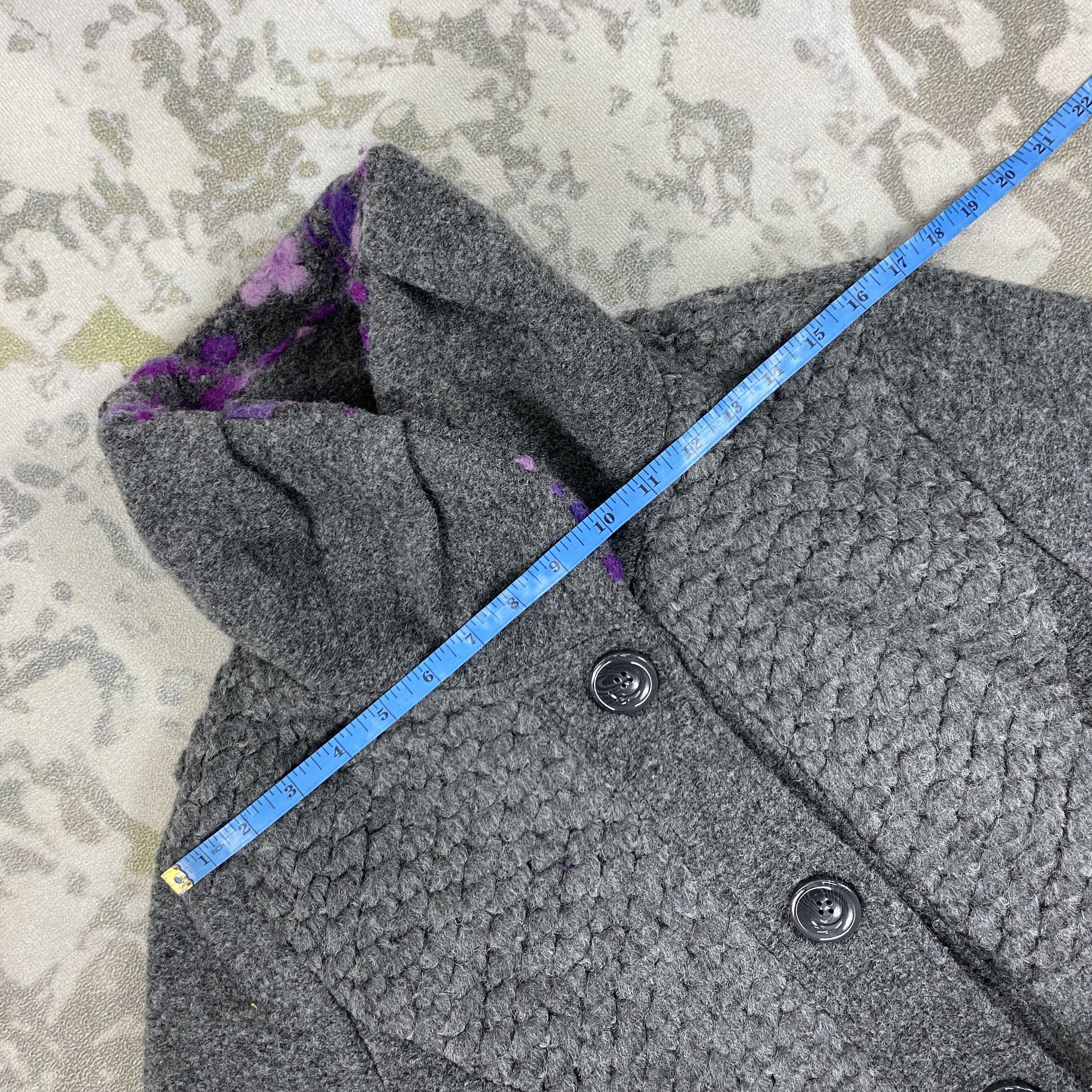 Japanese Brand Japanese Brand Wool Floral Coat Jacket- J416 Size M / US 6-8 / IT 42-44 - 4 Thumbnail