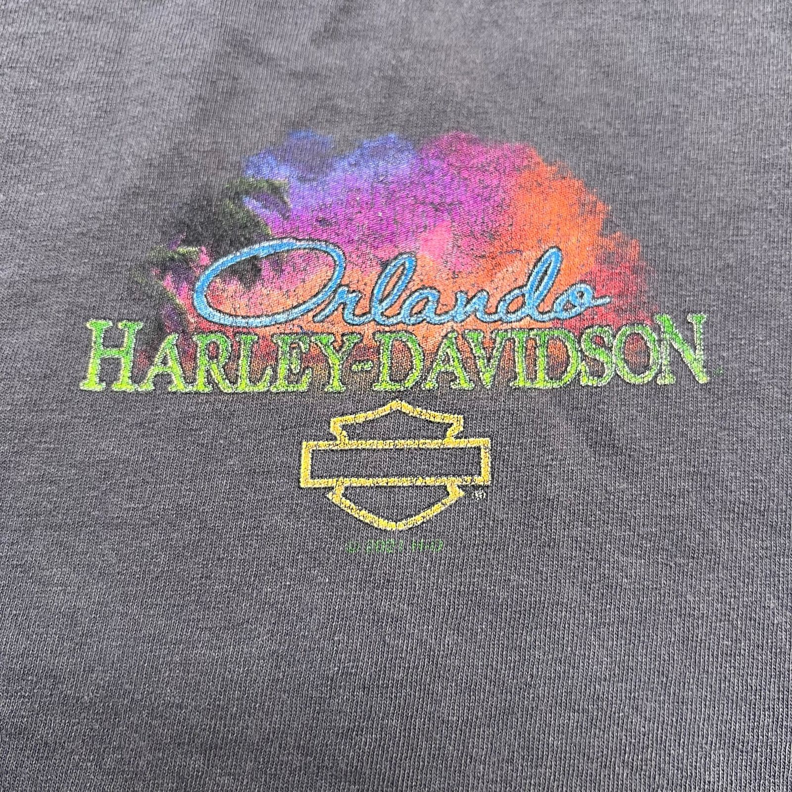 Harley Davidson Vintage Harley-Davidson Orlando Florida T-Shirt XL Parrot Size US XL / EU 56 / 4 - 4 Thumbnail