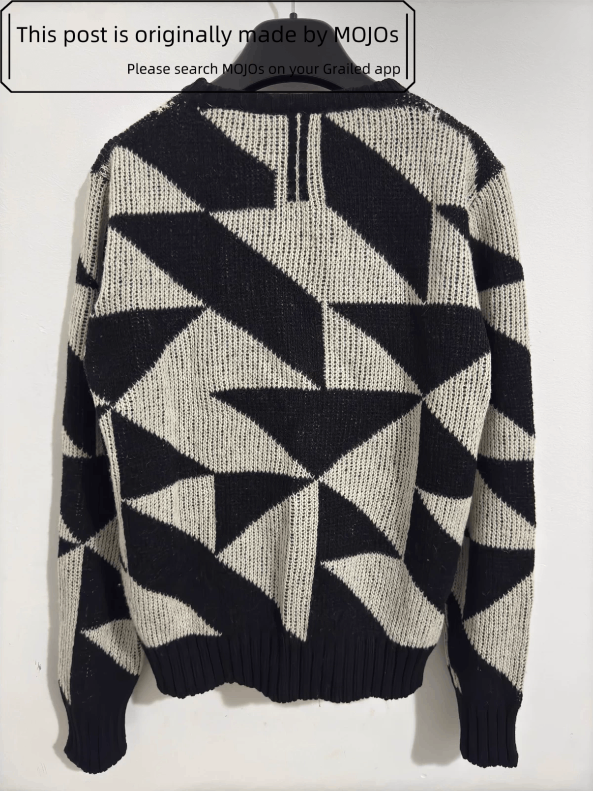 Saint Laurent Paris Sz M Saint Laurent Paris 15AW Triangle Knitwear mojos436 Size US M / EU 48-50 / 2 - 2 Thumbnail